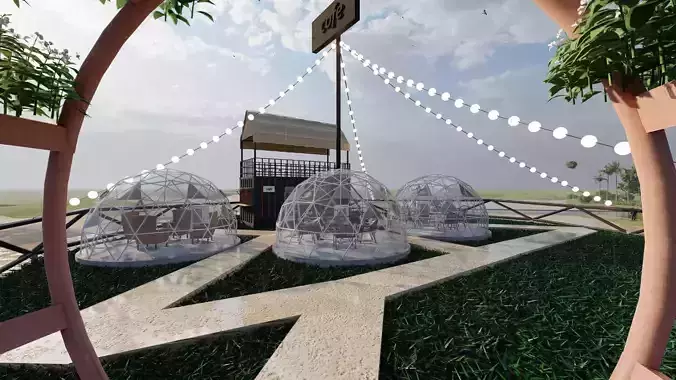 COFFEE SHOP GARDEN 3D model