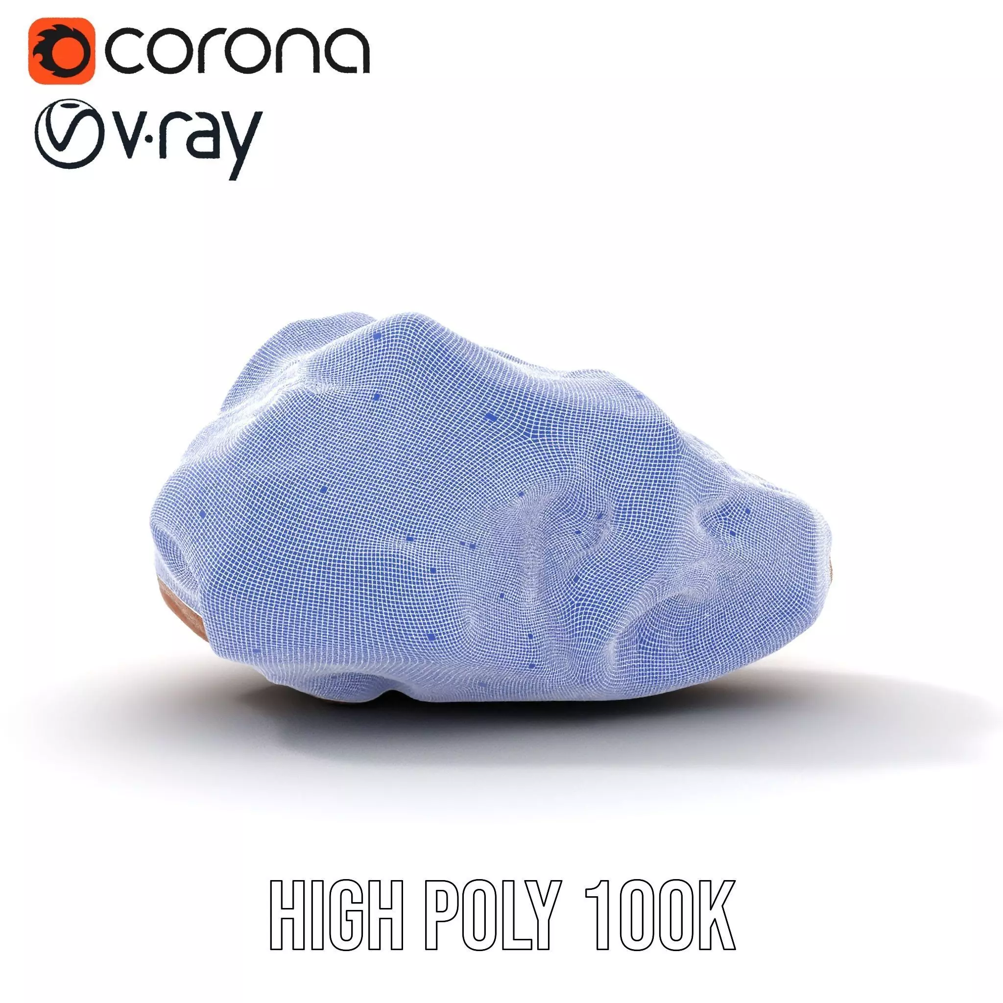 Terracotta Boulder model pack Low-poly 3D model_33