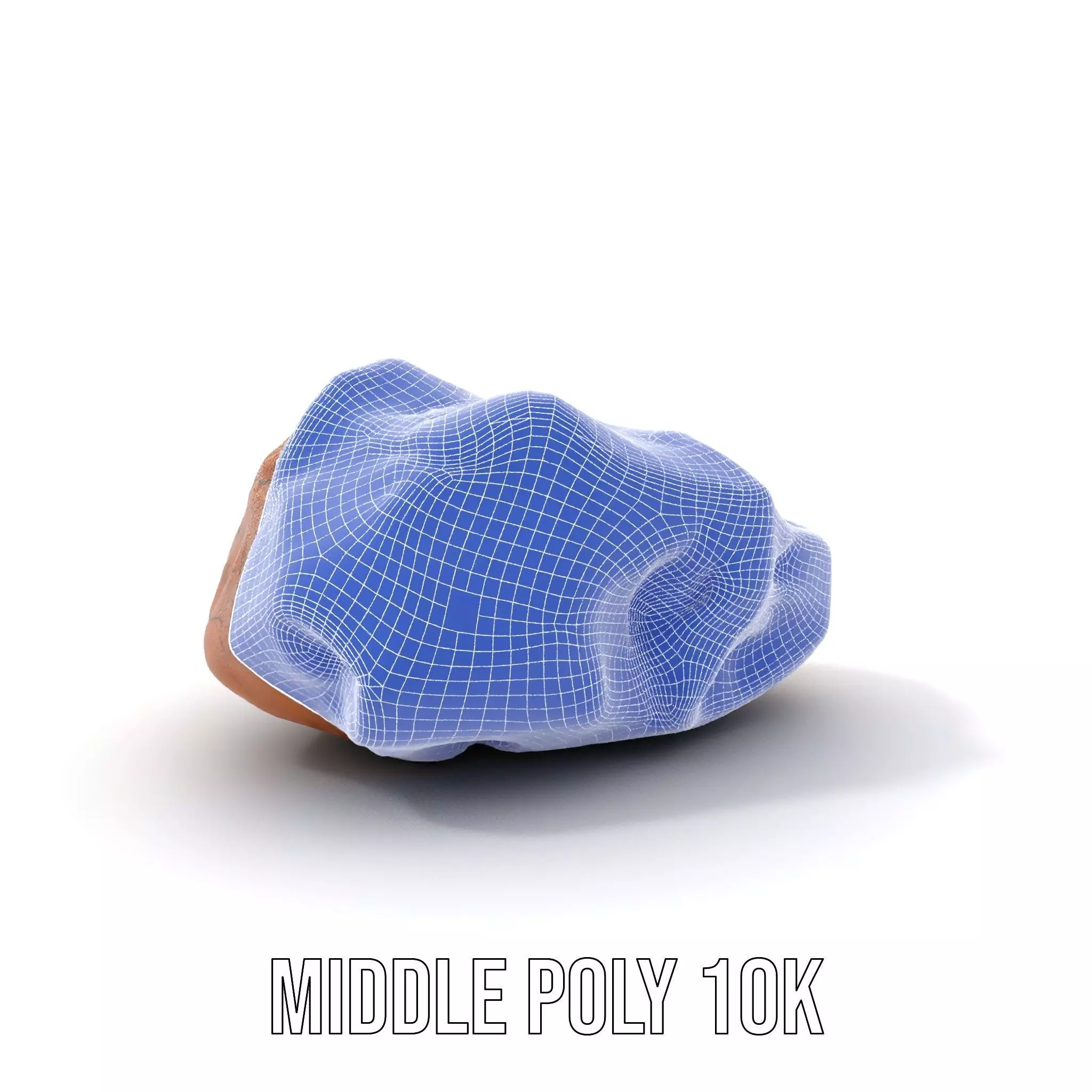 Terracotta Boulder model pack Low-poly 3D model_11