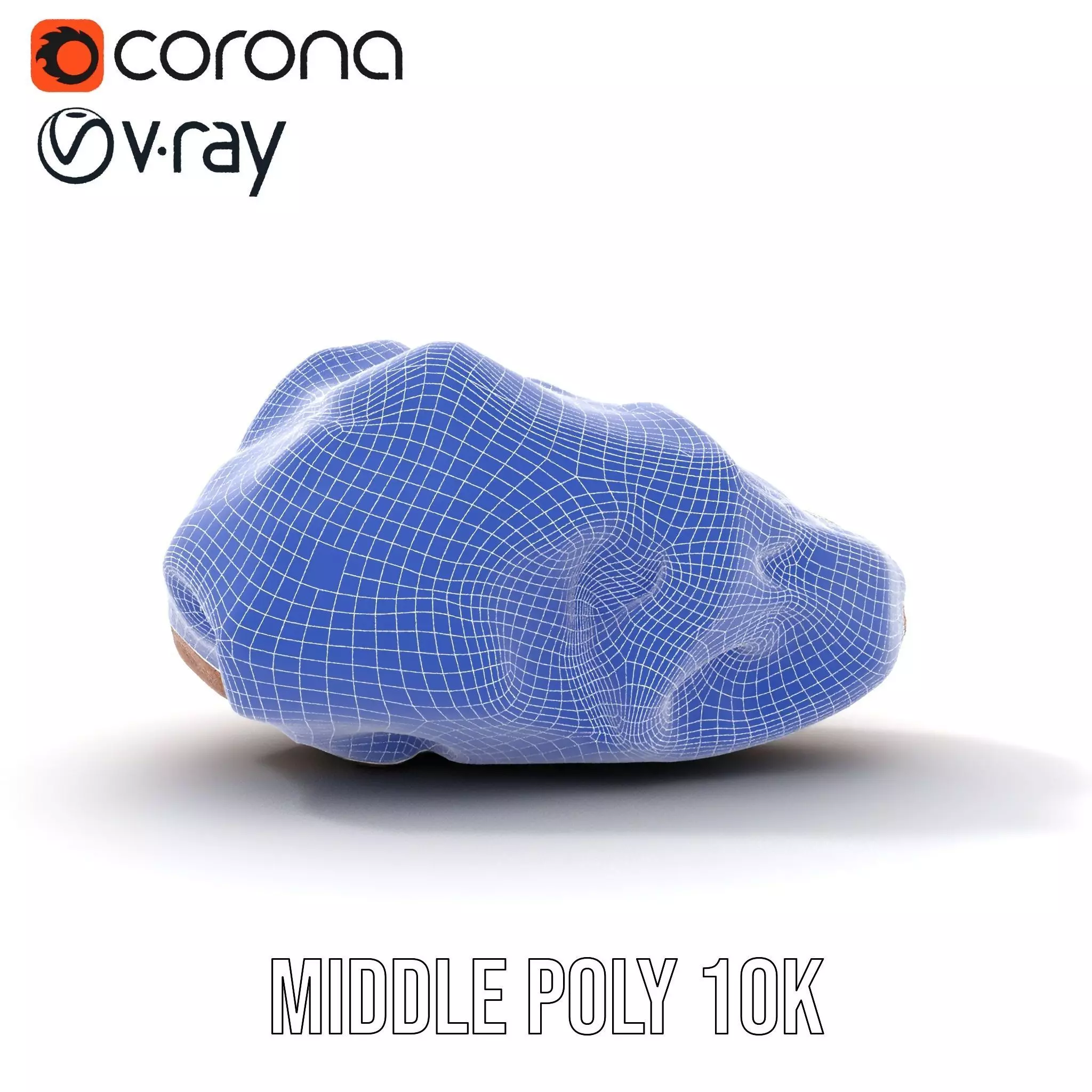 Terracotta Boulder model pack Low-poly 3D model_15