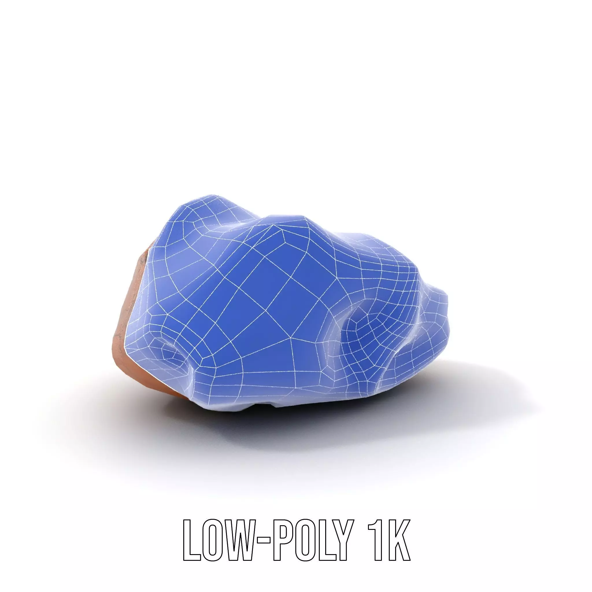 Terracotta Boulder model pack Low-poly 3D model_31