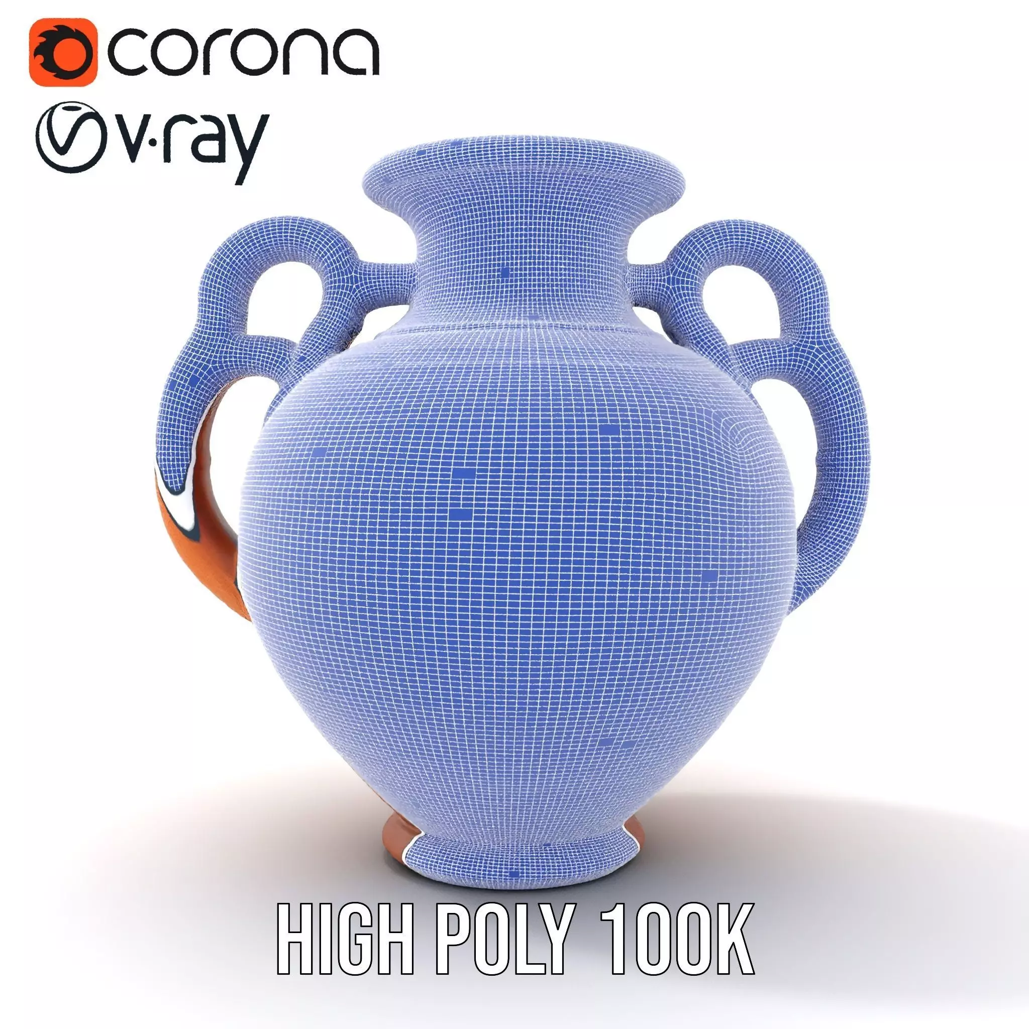 Terracotta Vase model pack Low-poly 3D model_33