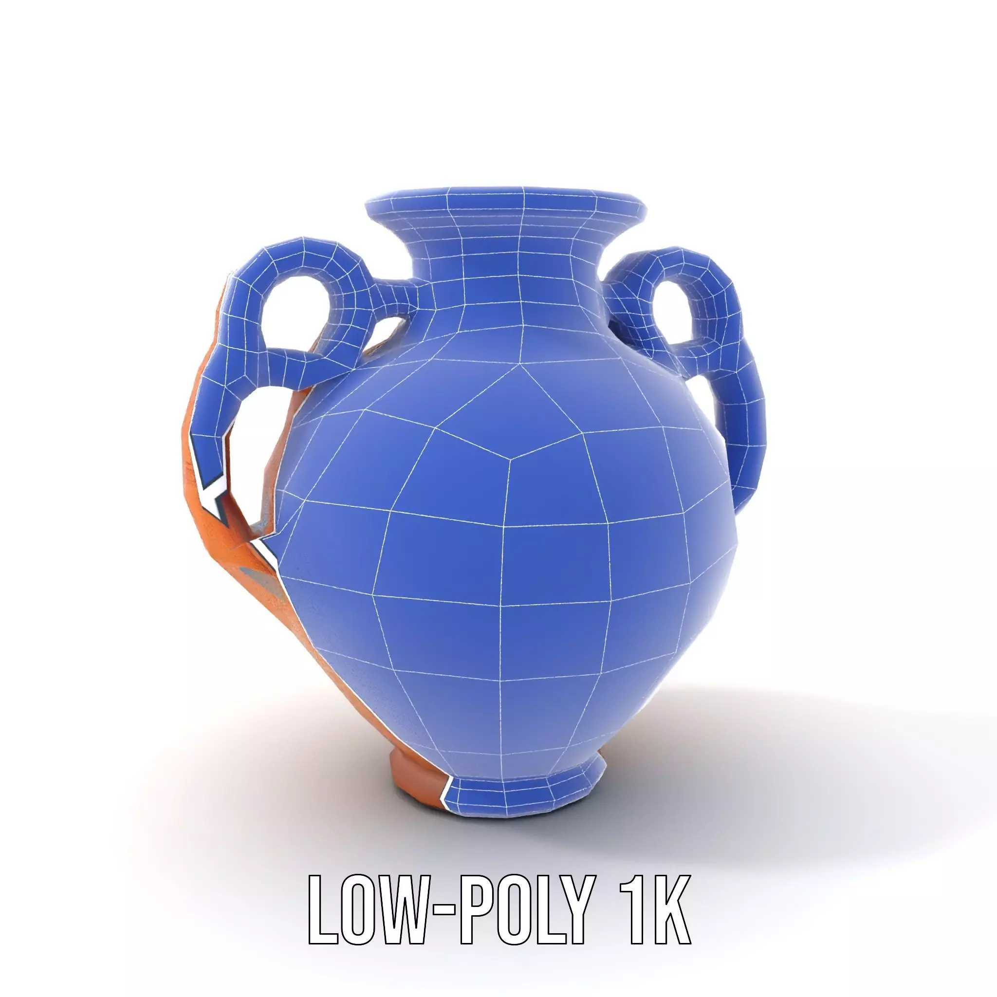 Terracotta Vase model pack Low-poly 3D model_16
