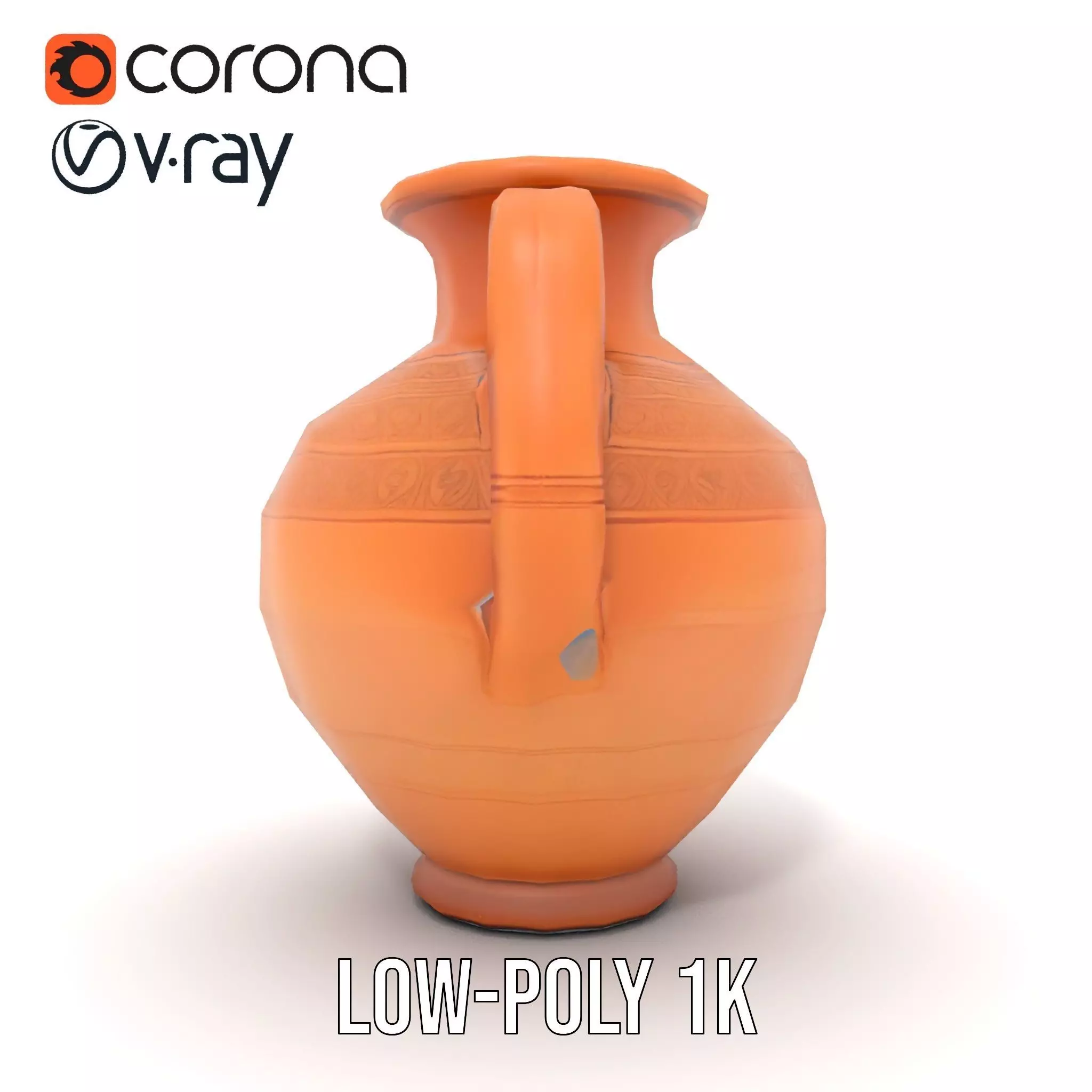 Terracotta Vase model pack Low-poly 3D model_19