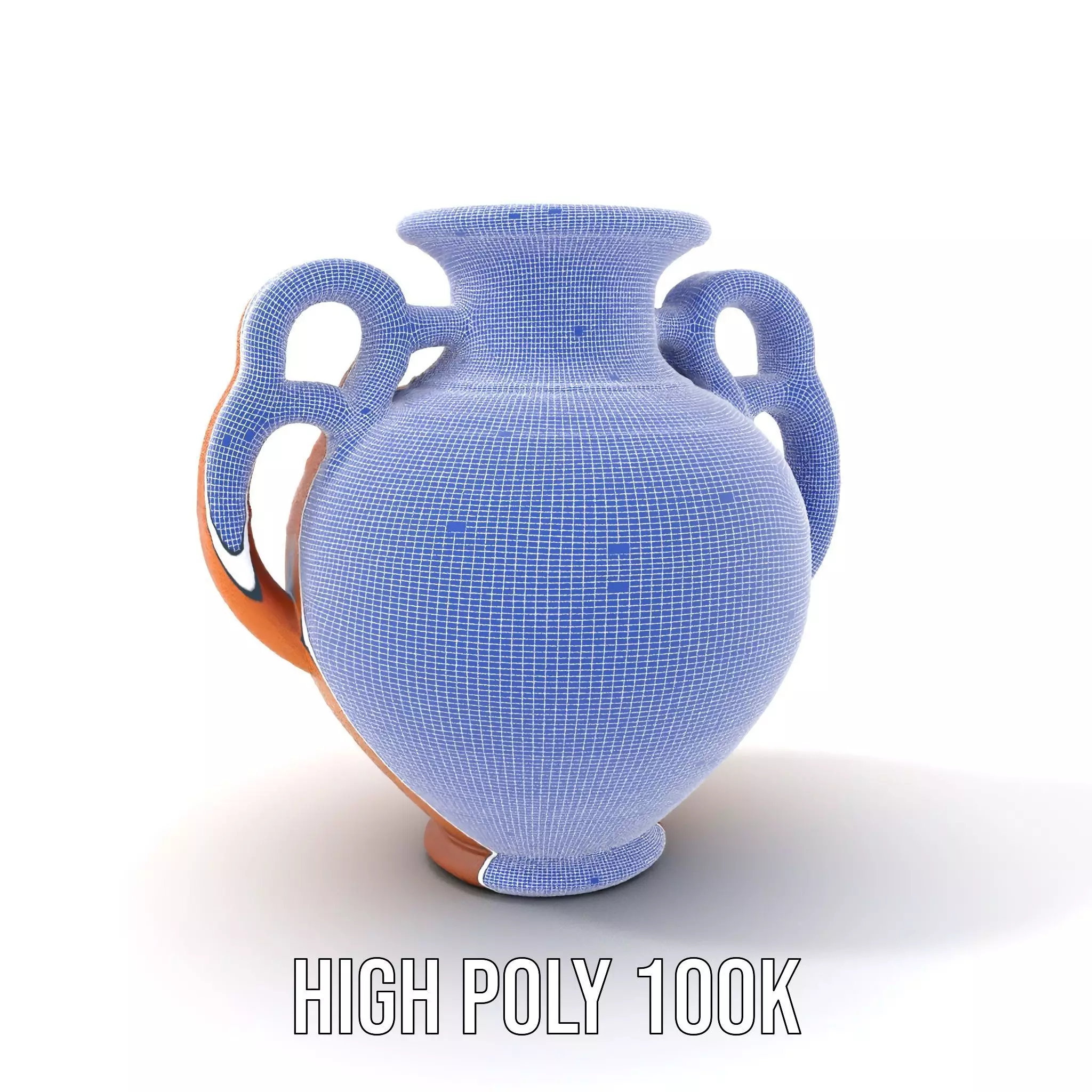 Terracotta Vase model pack Low-poly 3D model_4
