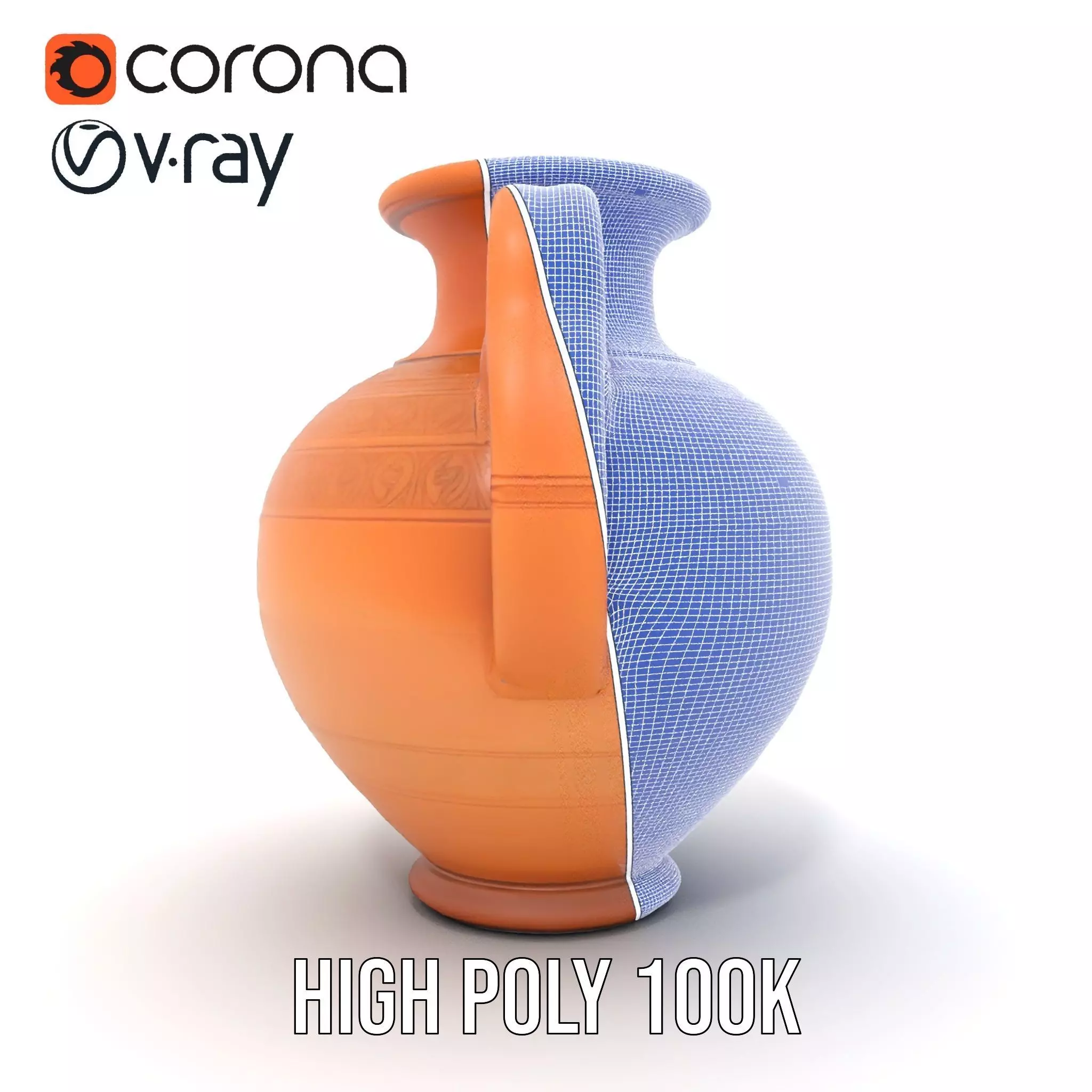 Terracotta Vase model pack Low-poly 3D model_34