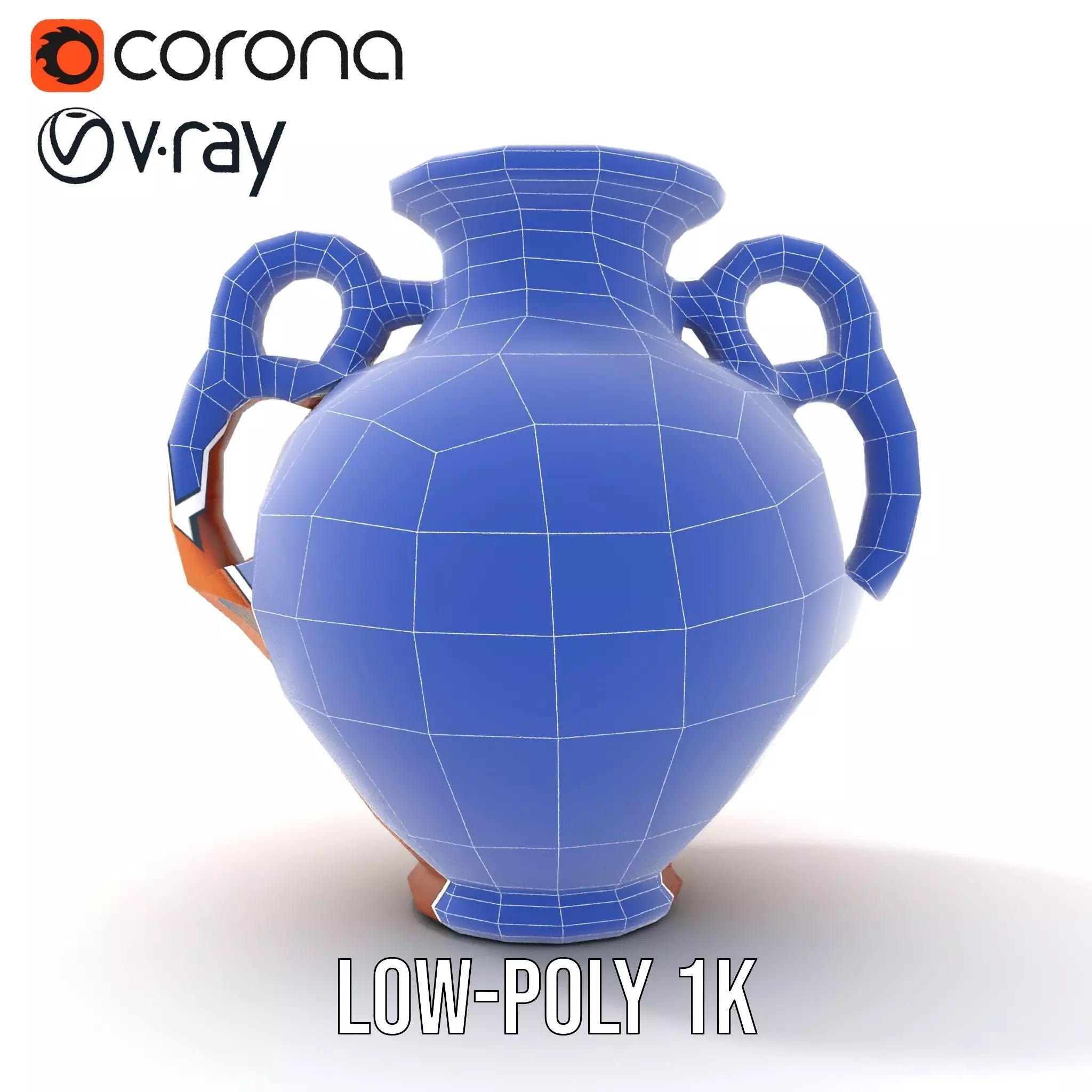 Terracotta Vase model pack Low-poly 3D model_25