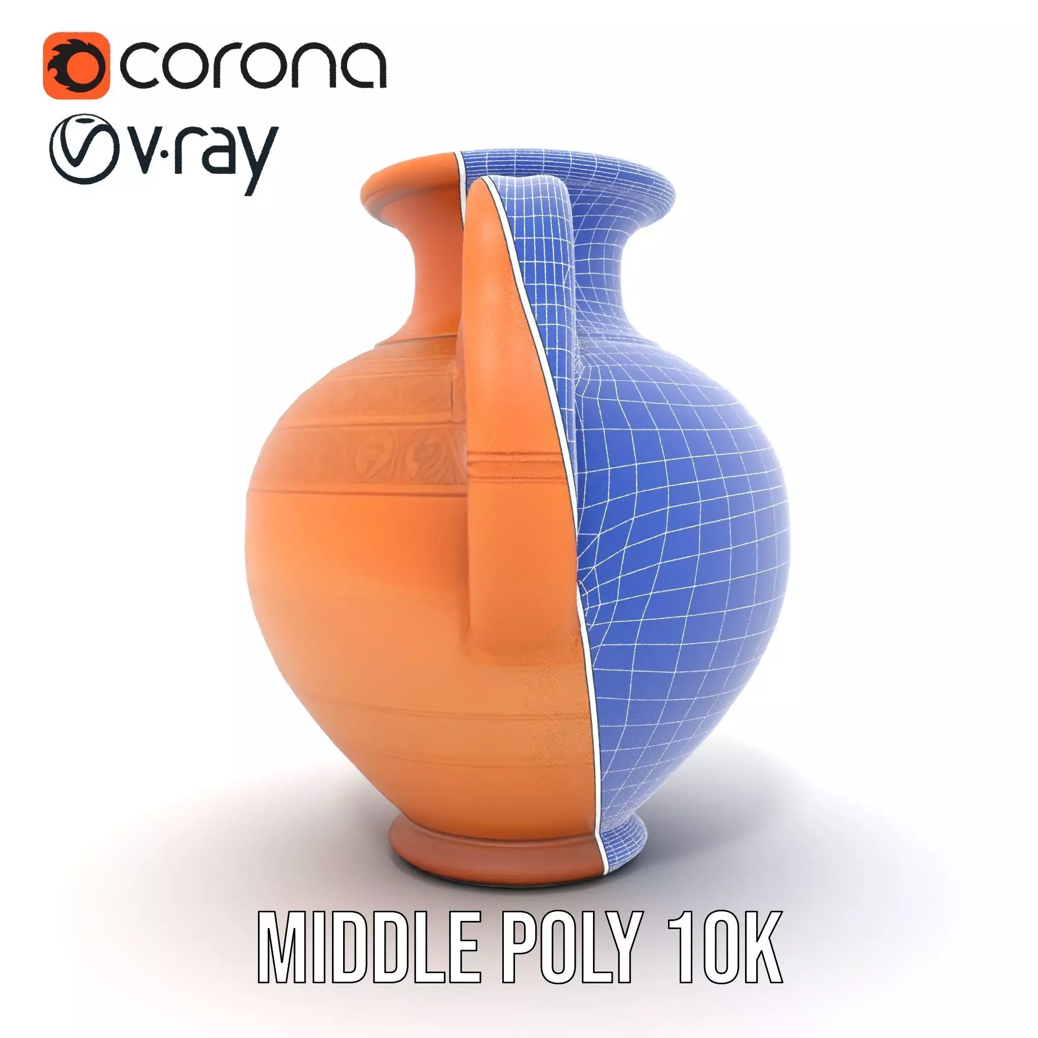 Terracotta Vase model pack Low-poly 3D model_30