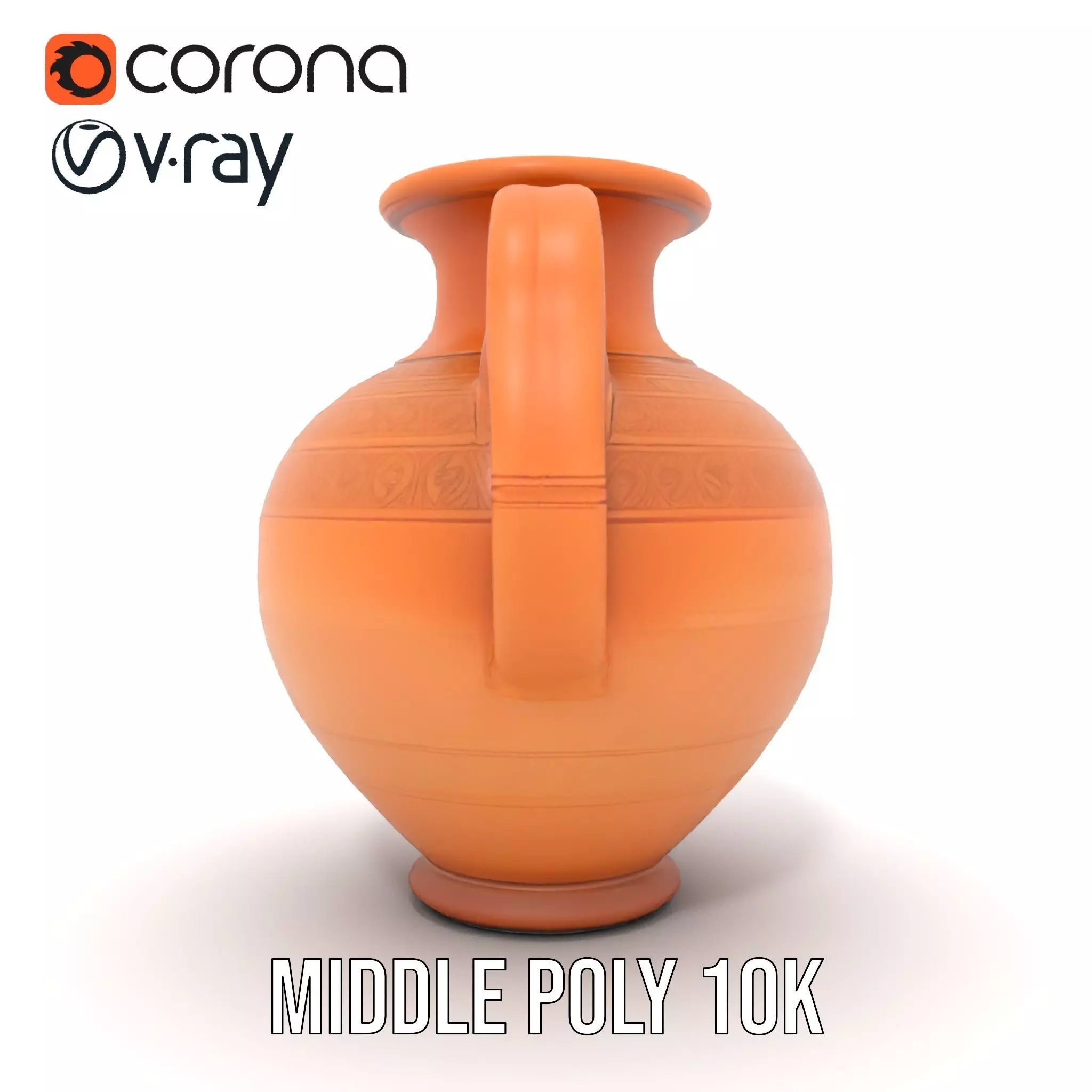 Terracotta Vase model pack Low-poly 3D model_21