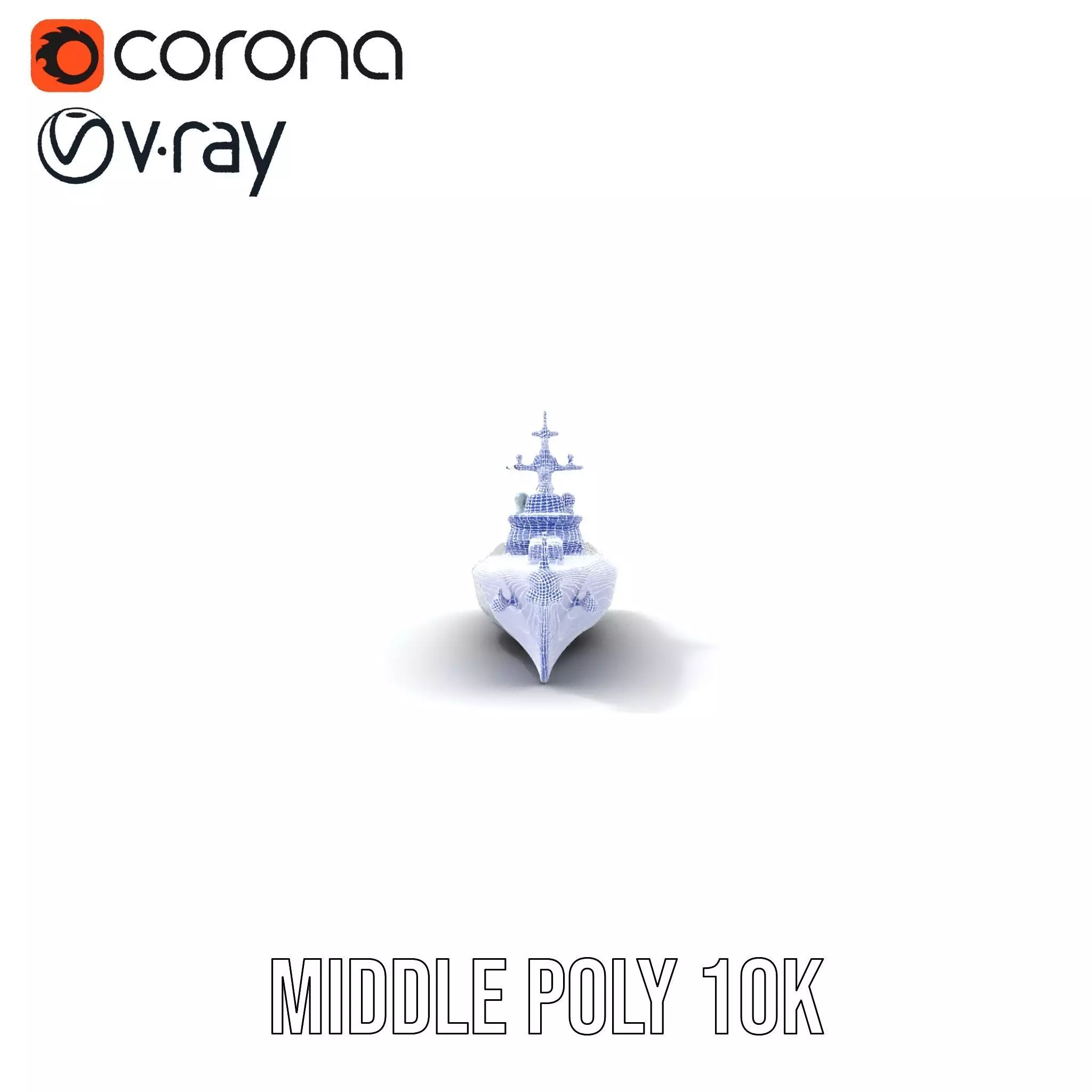 Modern Naval Warship model pack Low-poly 3D model_29