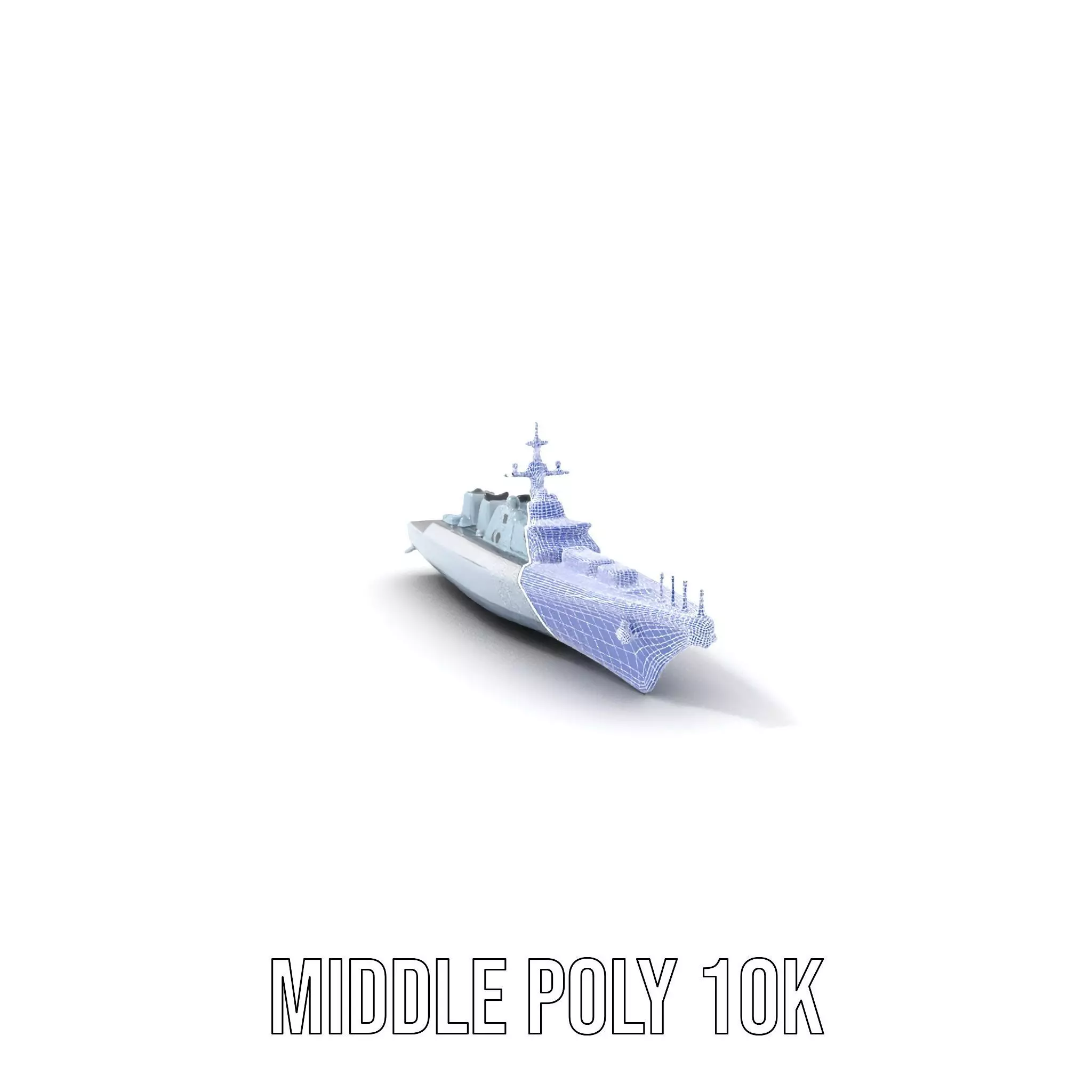 Modern Naval Warship model pack Low-poly 3D model_26