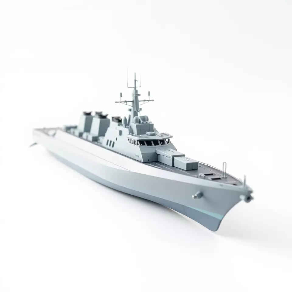 Modern Naval Warship model pack Low-poly 3D model_2