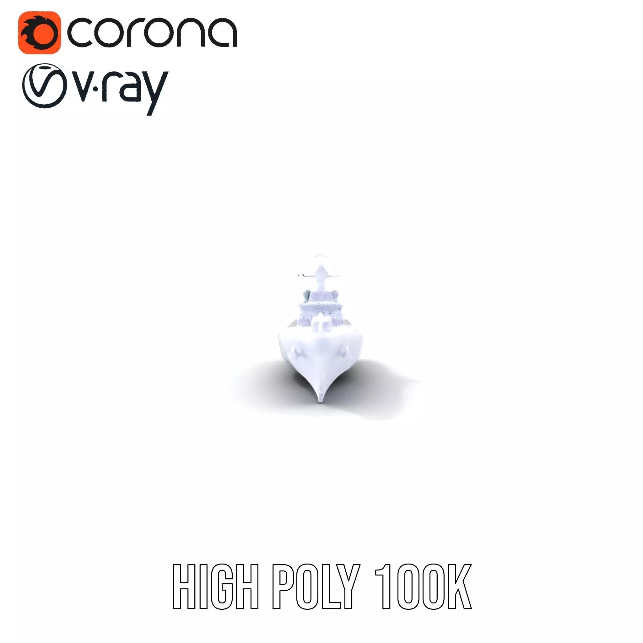 Modern Naval Warship model pack Low-poly 3D model_34