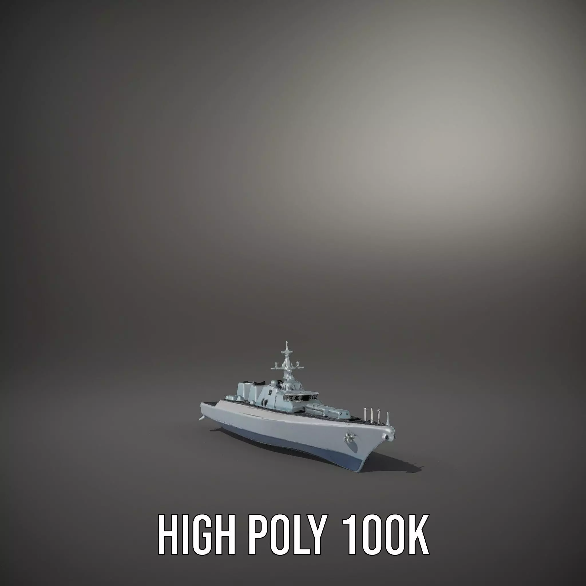 Modern Naval Warship model pack Low-poly 3D model_10