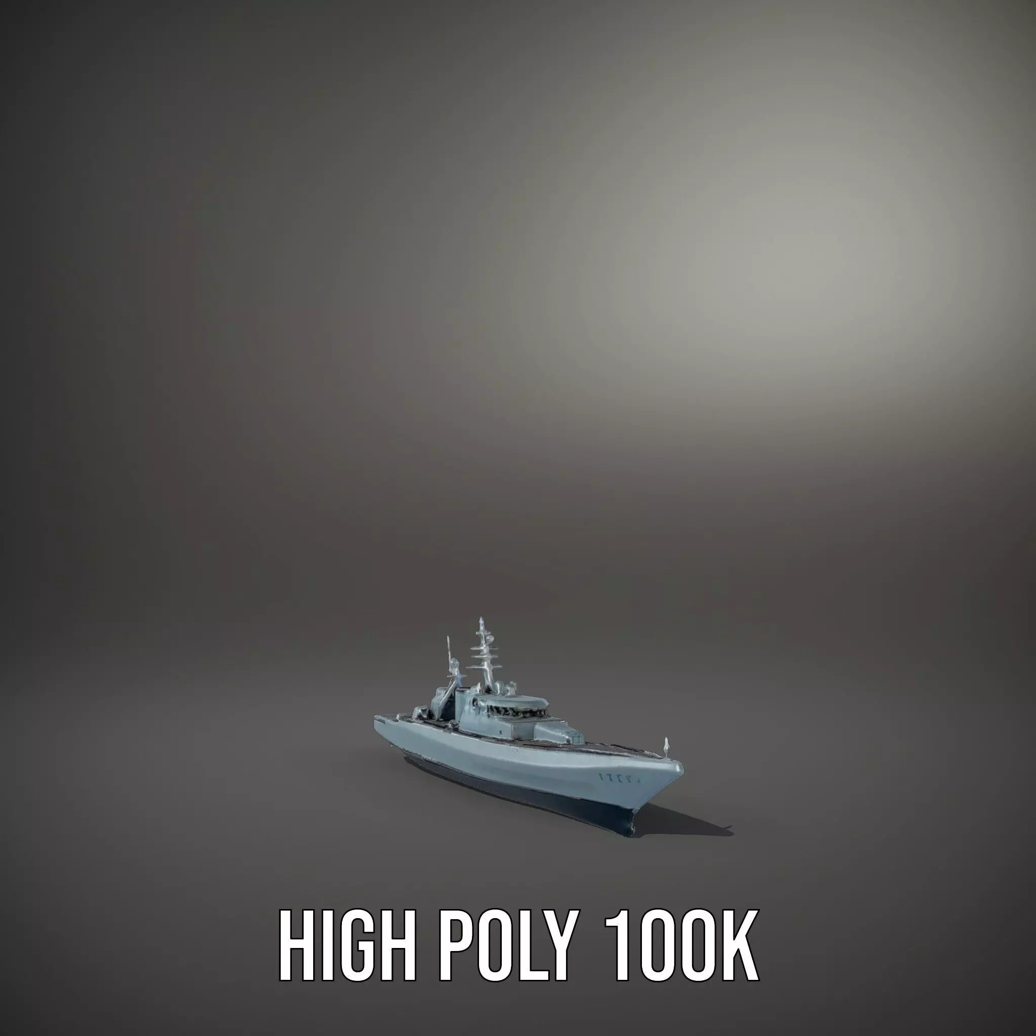 Sleek Battleship model pack Low-poly 3D model_8