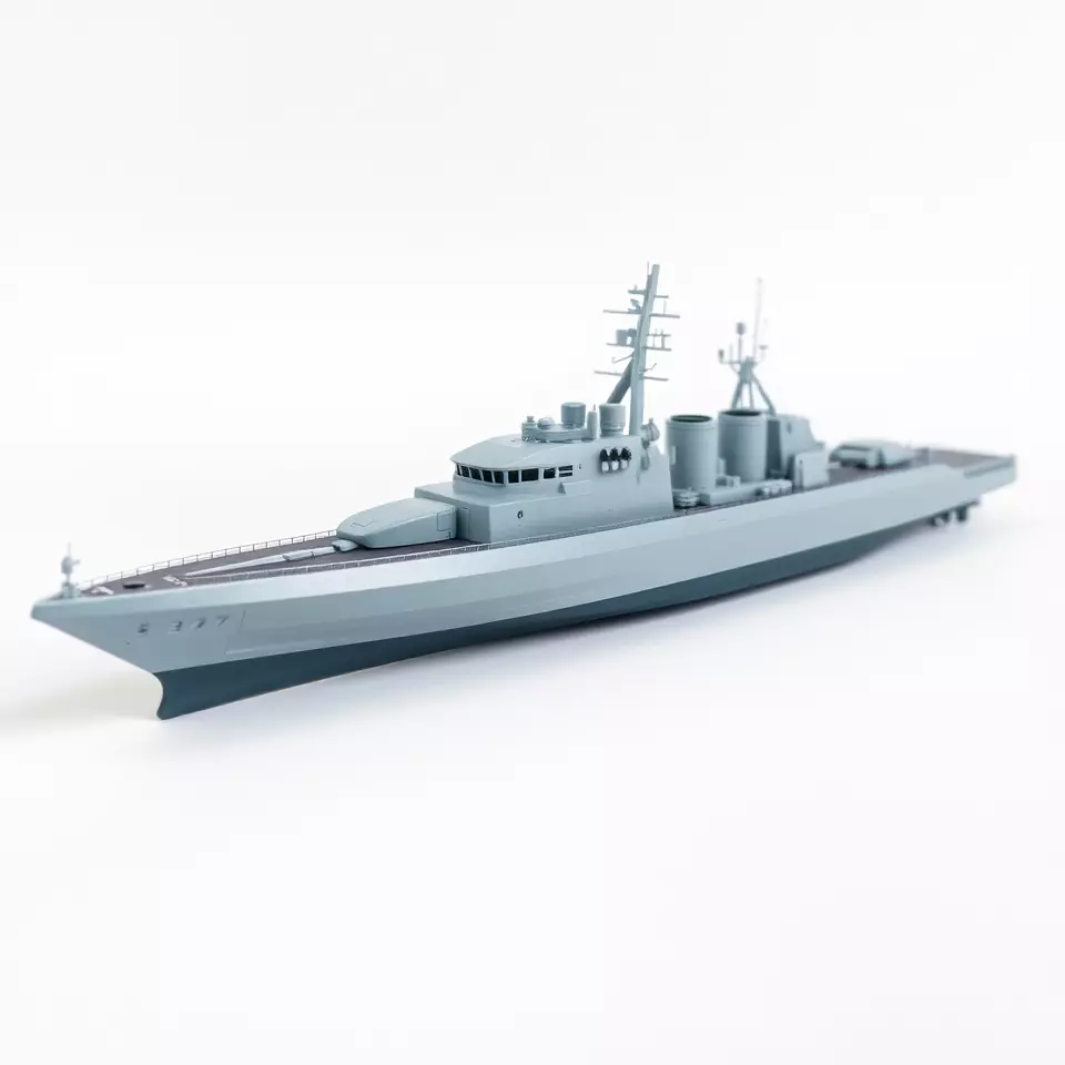 Sleek Battleship model pack Low-poly 3D model_2