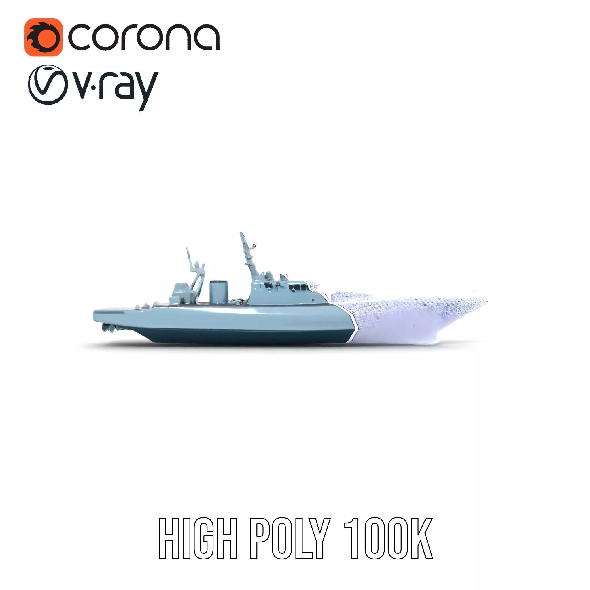 Sleek Battleship model pack Low-poly 3D model_29