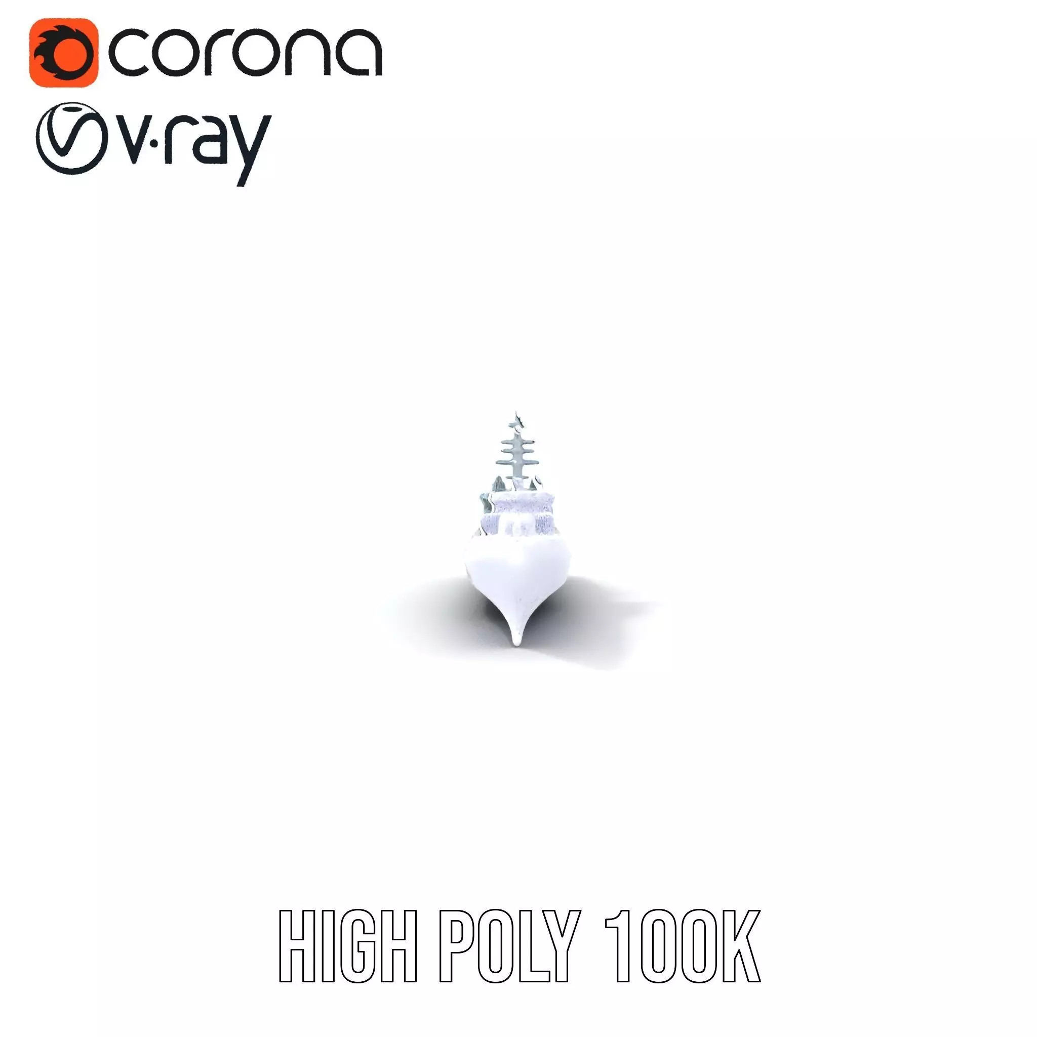 Sleek Battleship model pack Low-poly 3D model_34