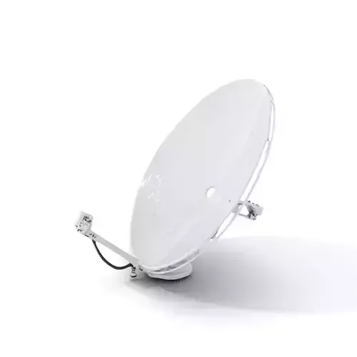 Silver Satellite Dish model pack Low-poly 3D model