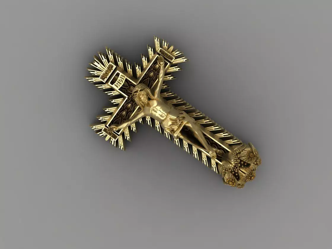 Jesus on the Cross Cross of the Lord of Miracles 3d model 3D print model_2