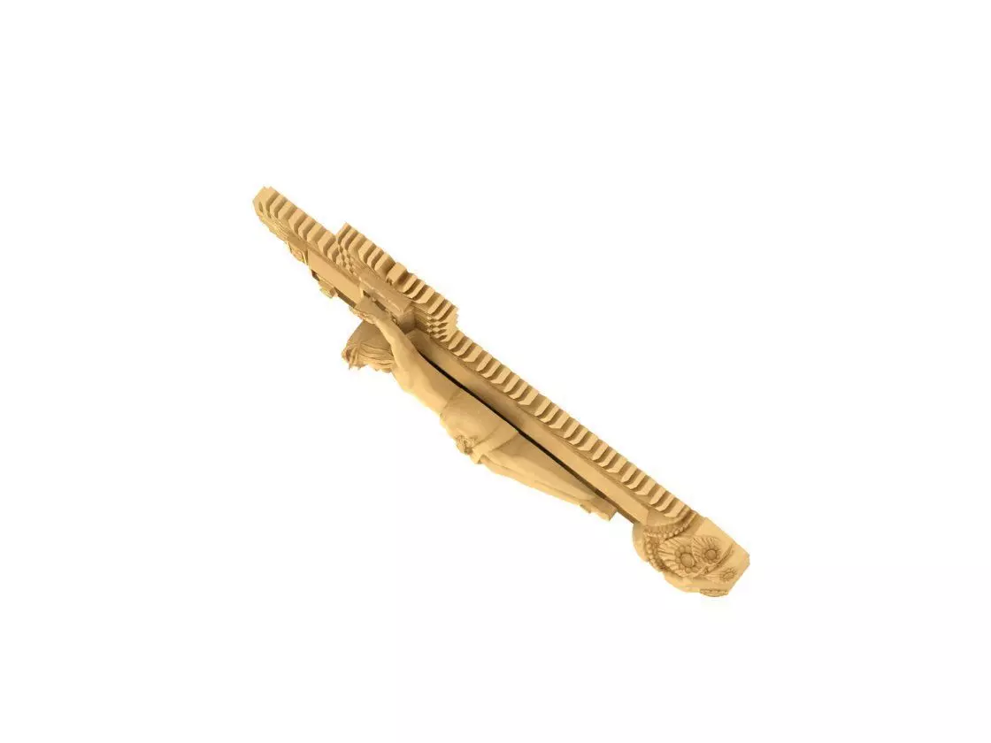 Jesus on the Cross Cross of the Lord of Miracles 3d model 3D print model_3