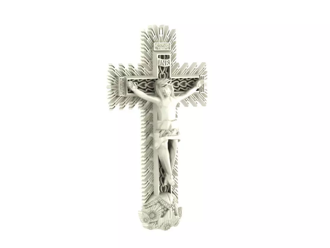Jesus on the Cross Cross of the Lord of Miracles 3d model 3D print model_6