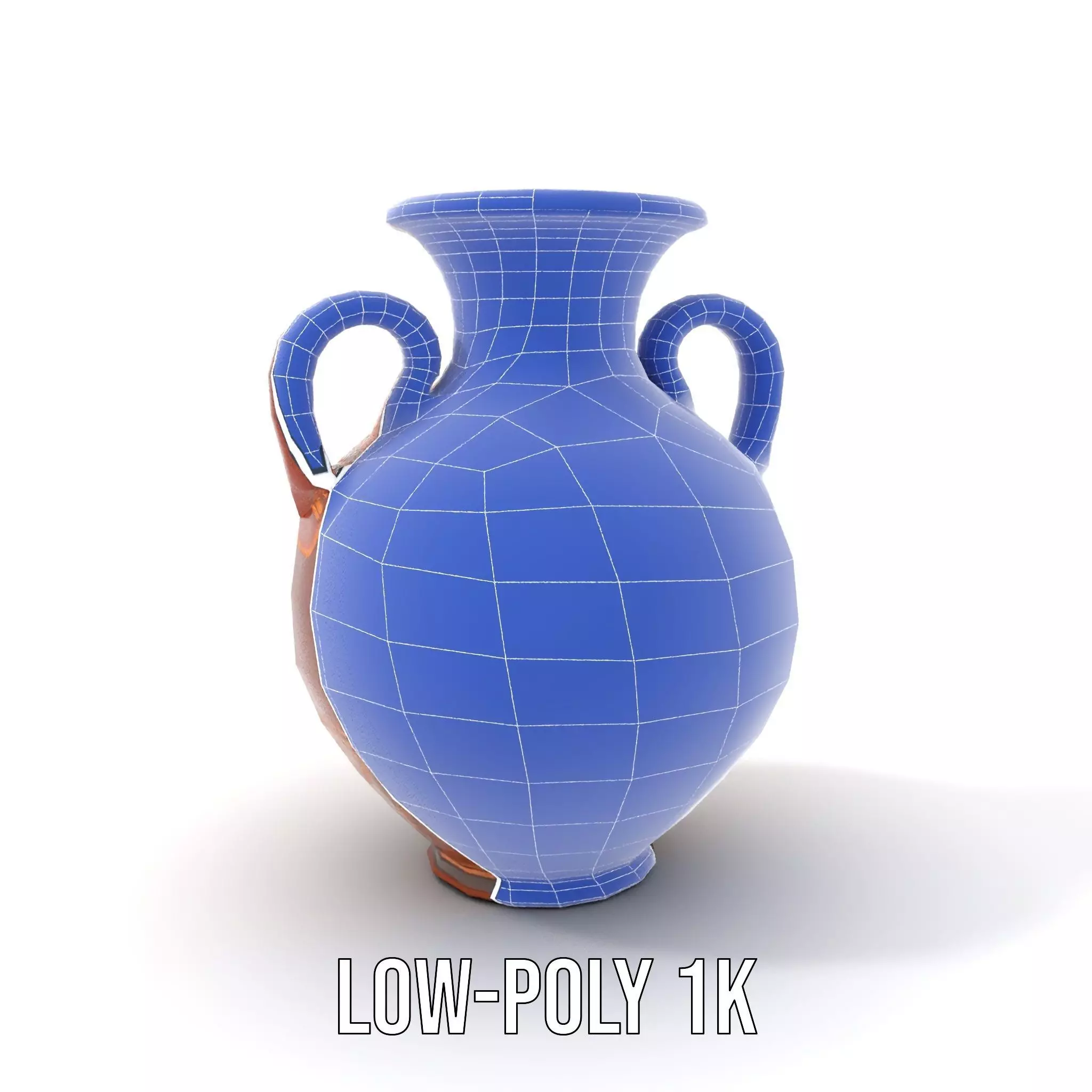 Greek Amphora Terra Cotta model pack Low-poly 3D model_30
