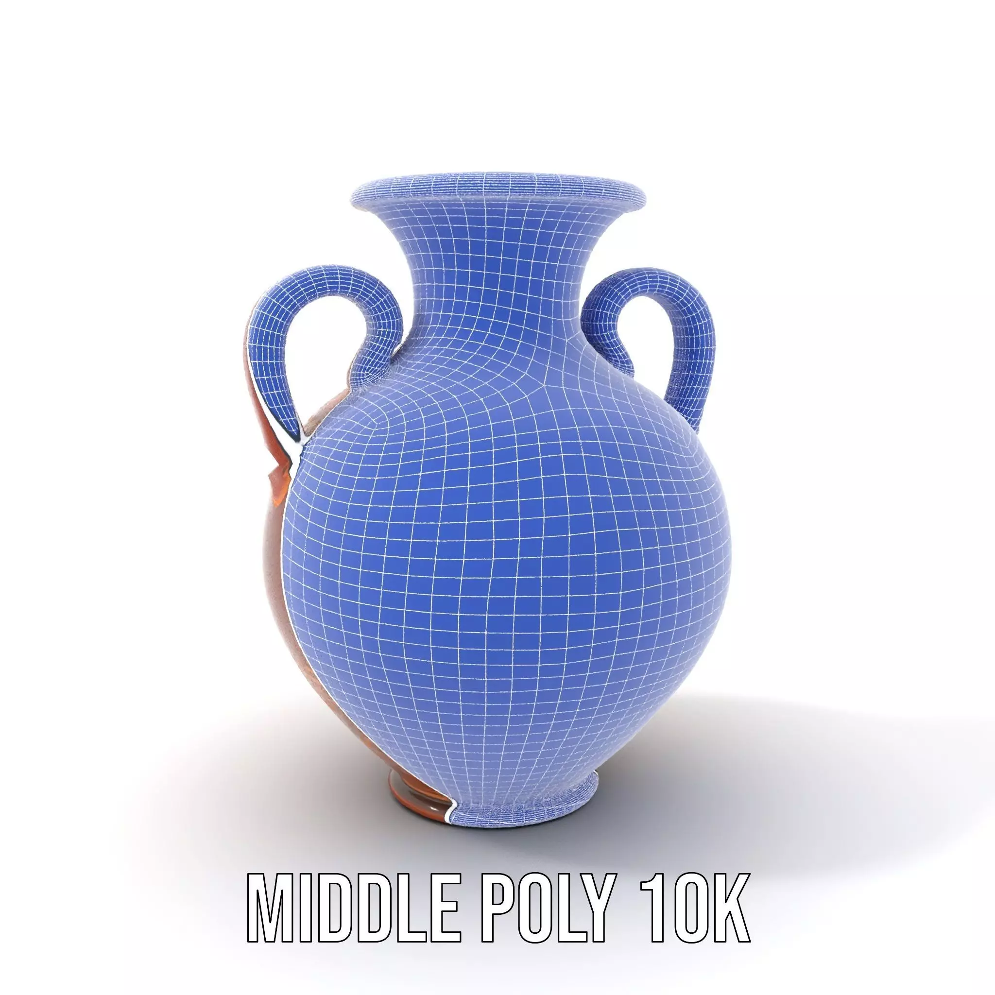 Greek Amphora Terra Cotta model pack Low-poly 3D model_24