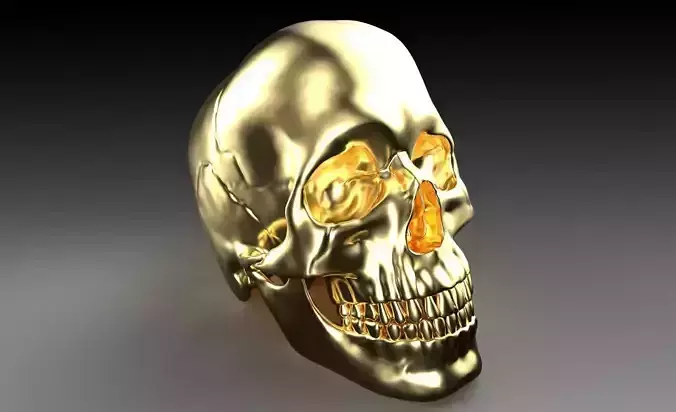 Gold Skull