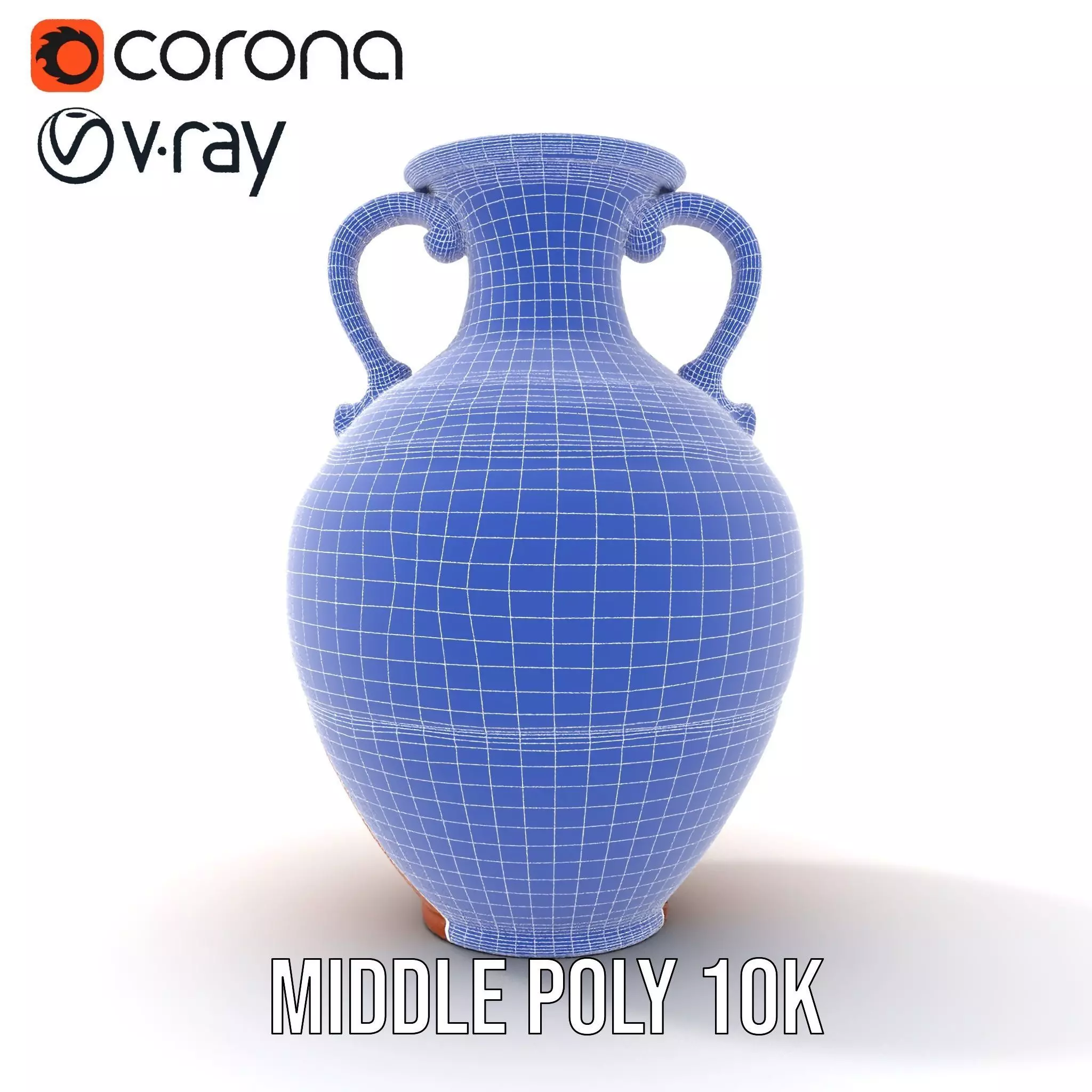 Elegant Terracotta Amphora model pack Low-poly 3D model_23