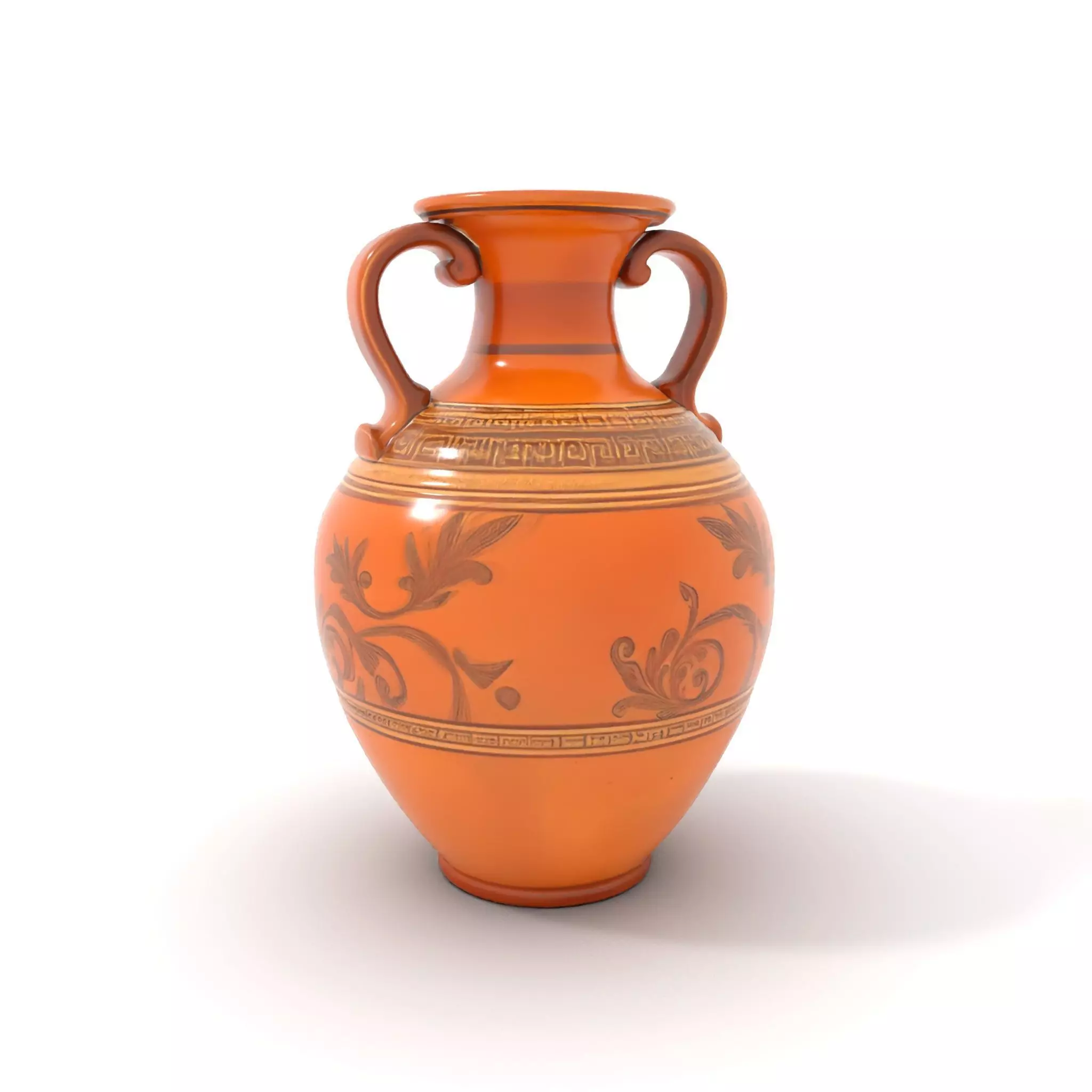 Elegant Terracotta Amphora model pack Low-poly 3D model_0