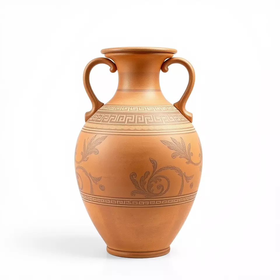 Elegant Terracotta Amphora model pack Low-poly 3D model_2