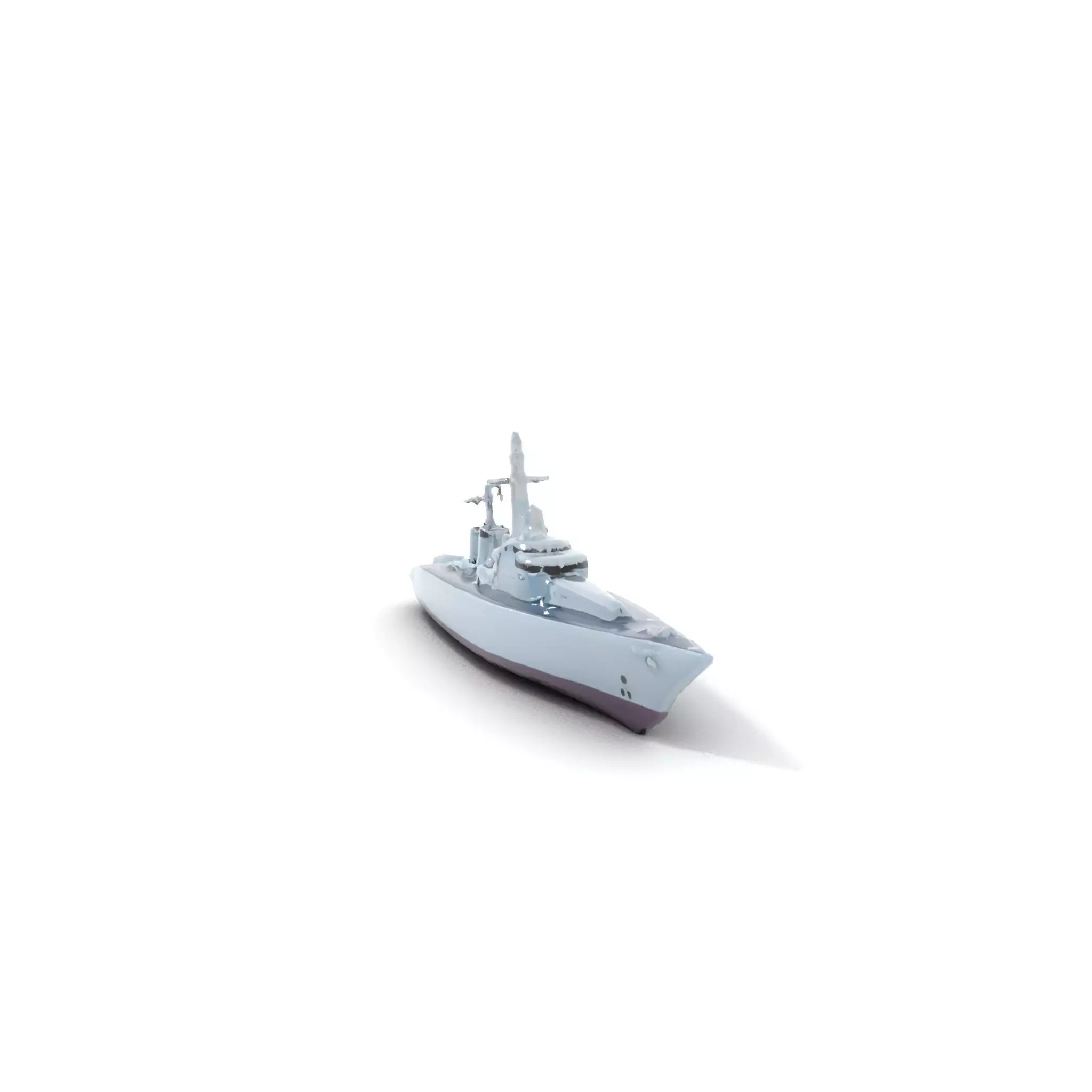 Navy Frigate Warship model pack Low-poly 3D model_17