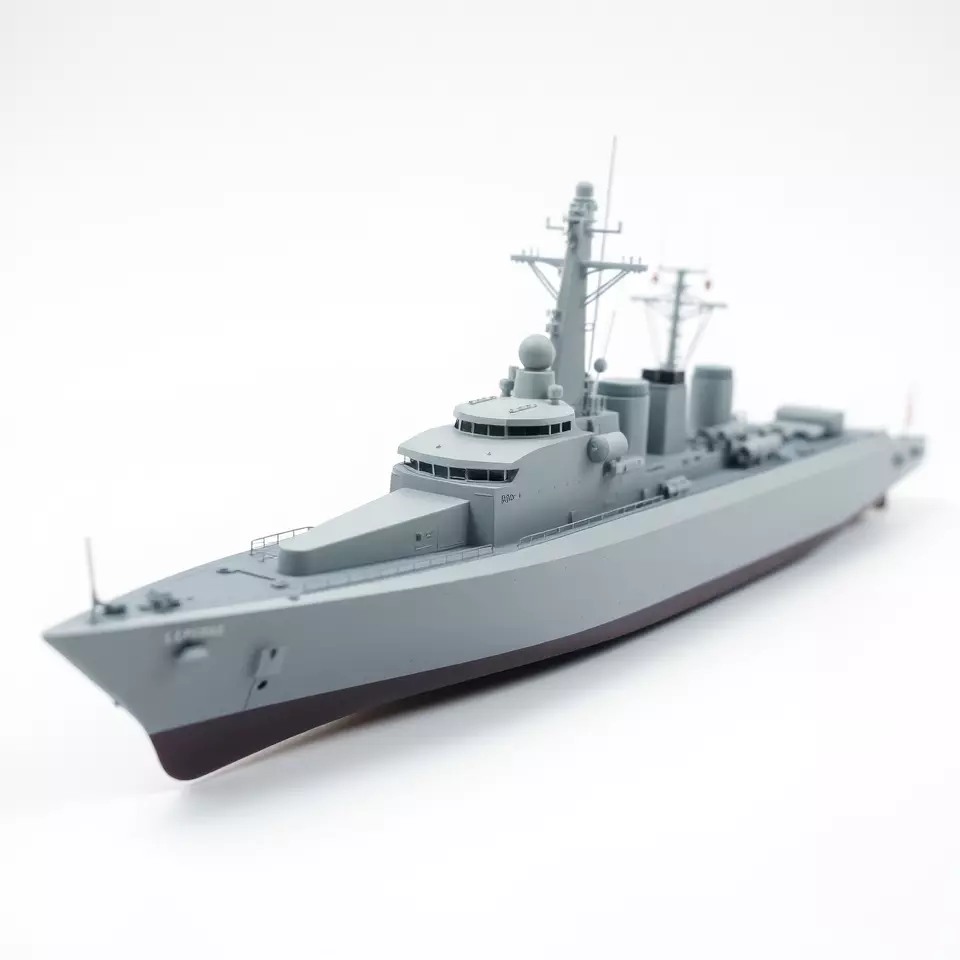 Navy Frigate Warship model pack Low-poly 3D model_2