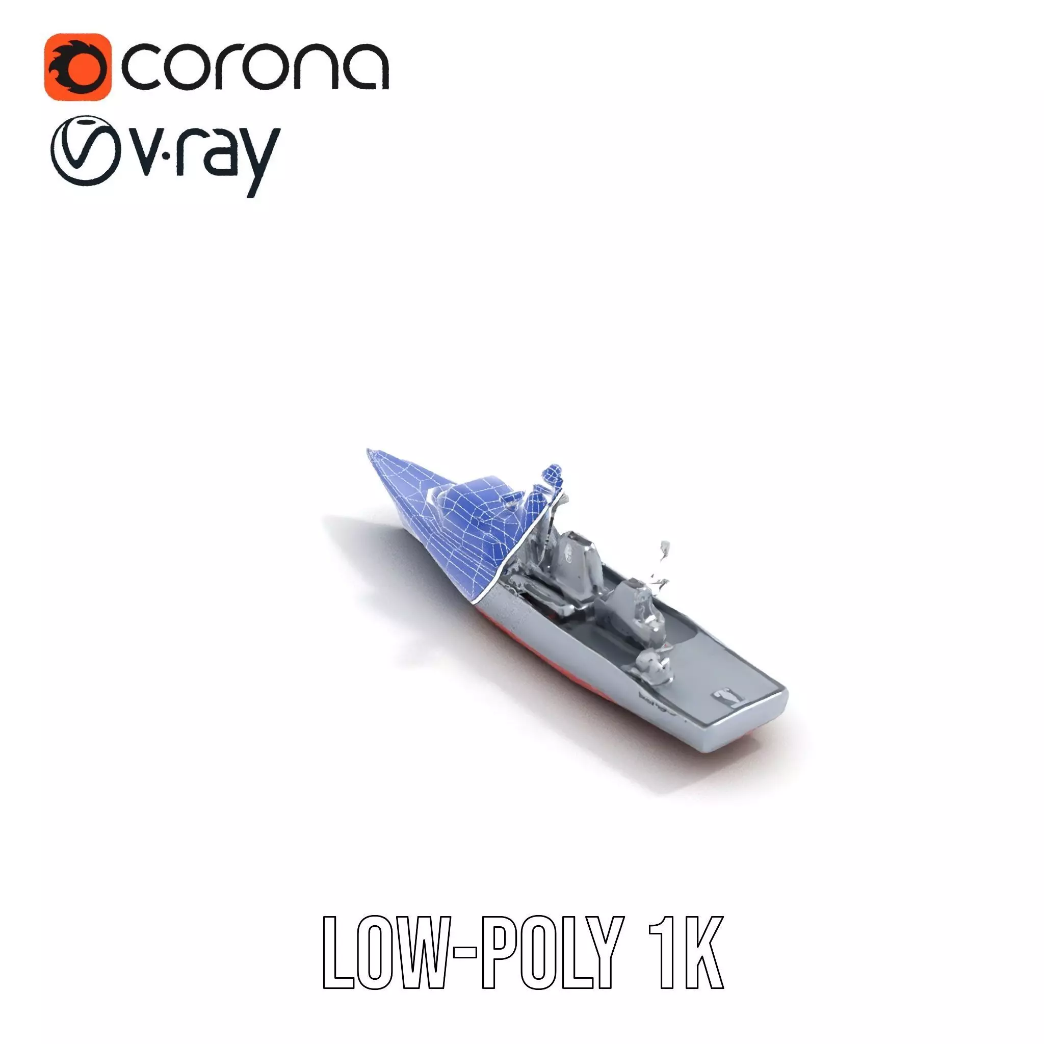 Modern Naval Destroyer model pack Low-poly 3D model_16