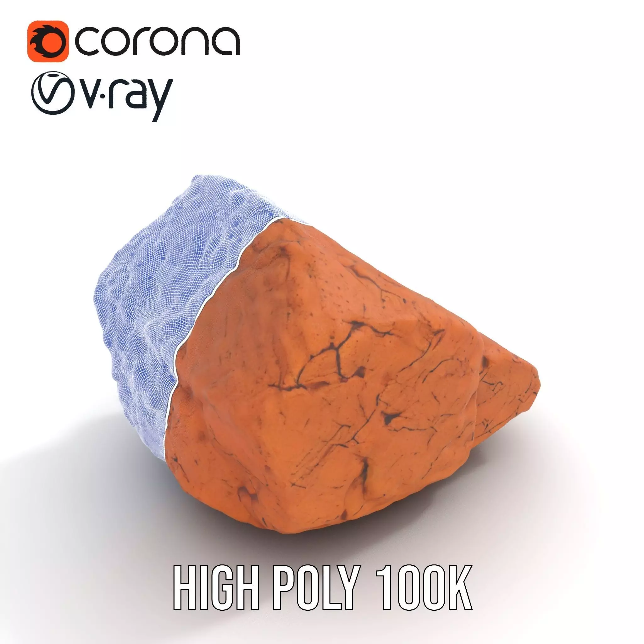 Rustic Clay Rock model pack Texture_33