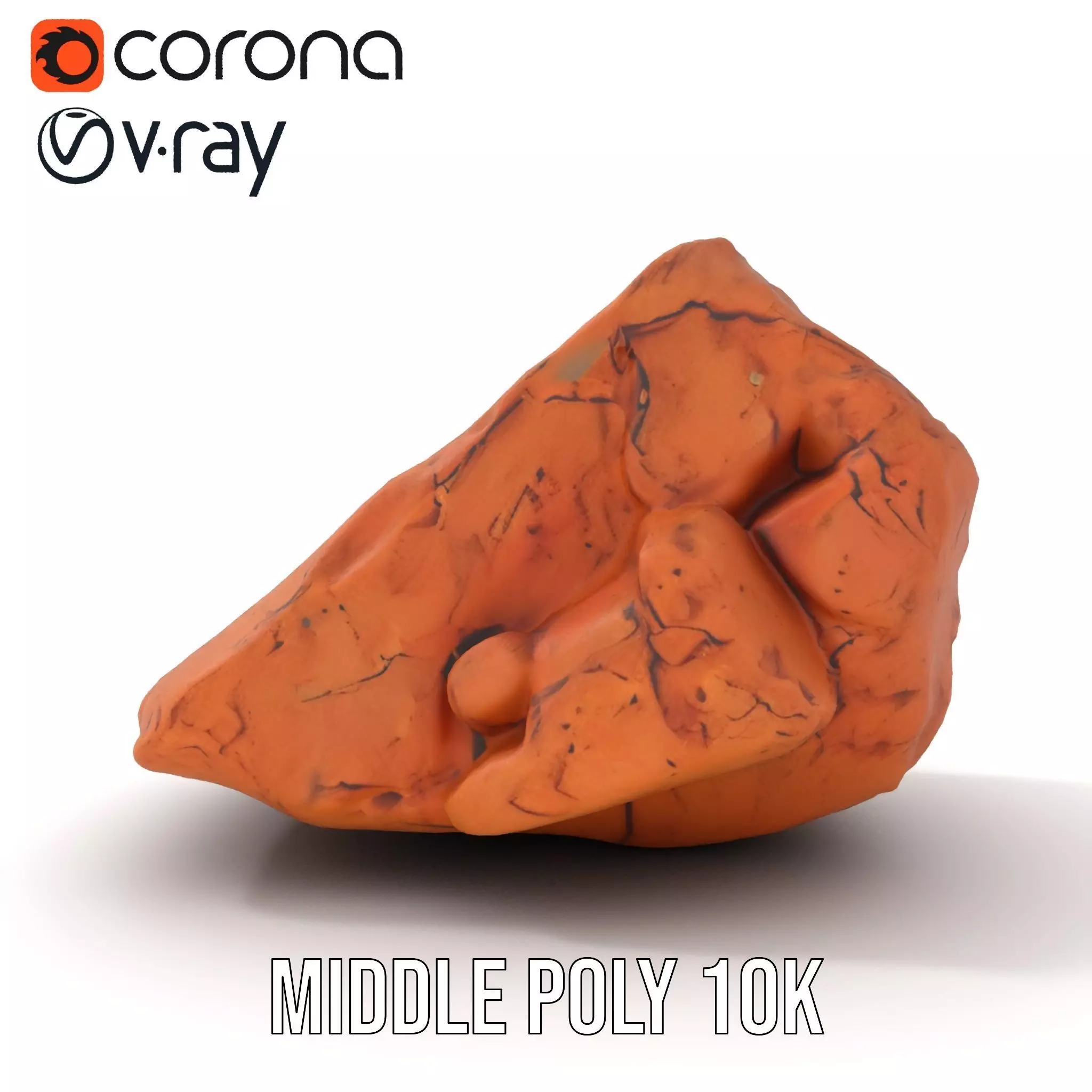 Rustic Clay Rock model pack Texture_13