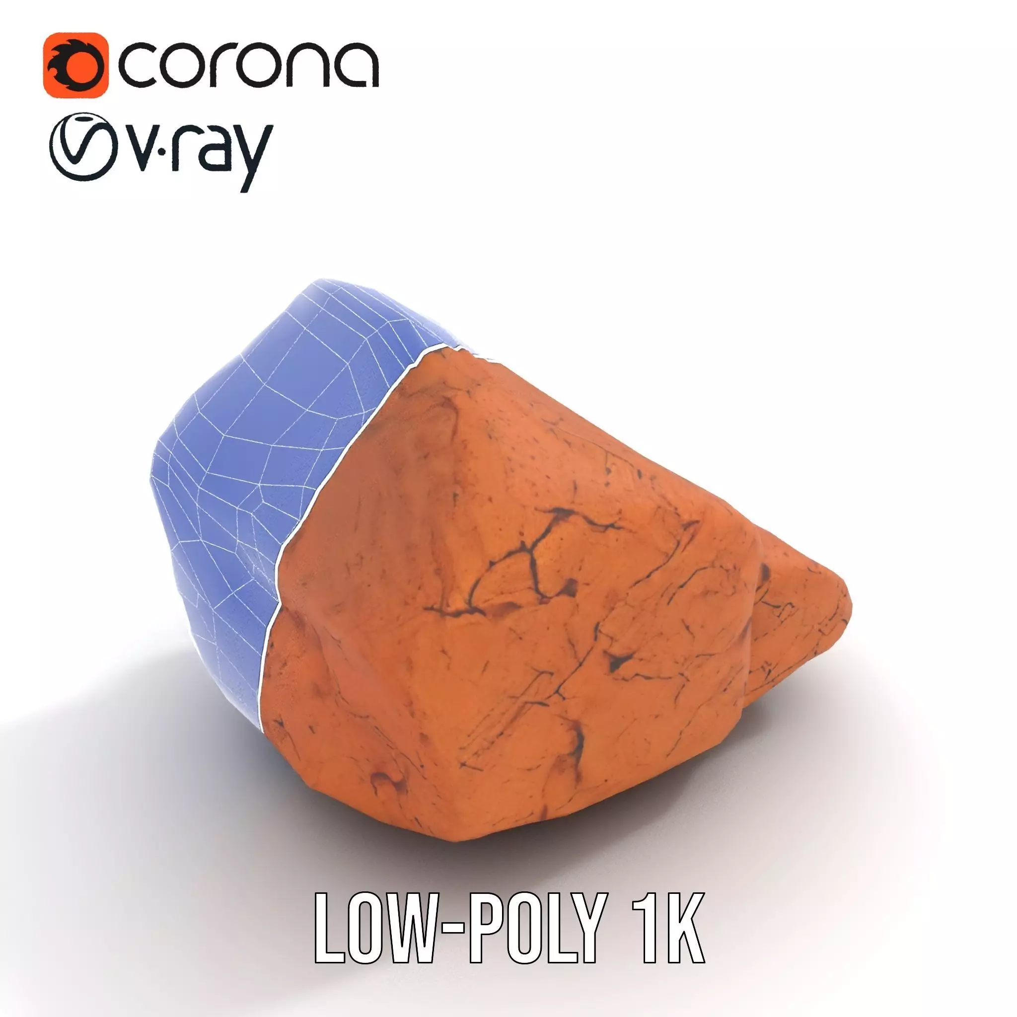 Rustic Clay Rock model pack Texture_22