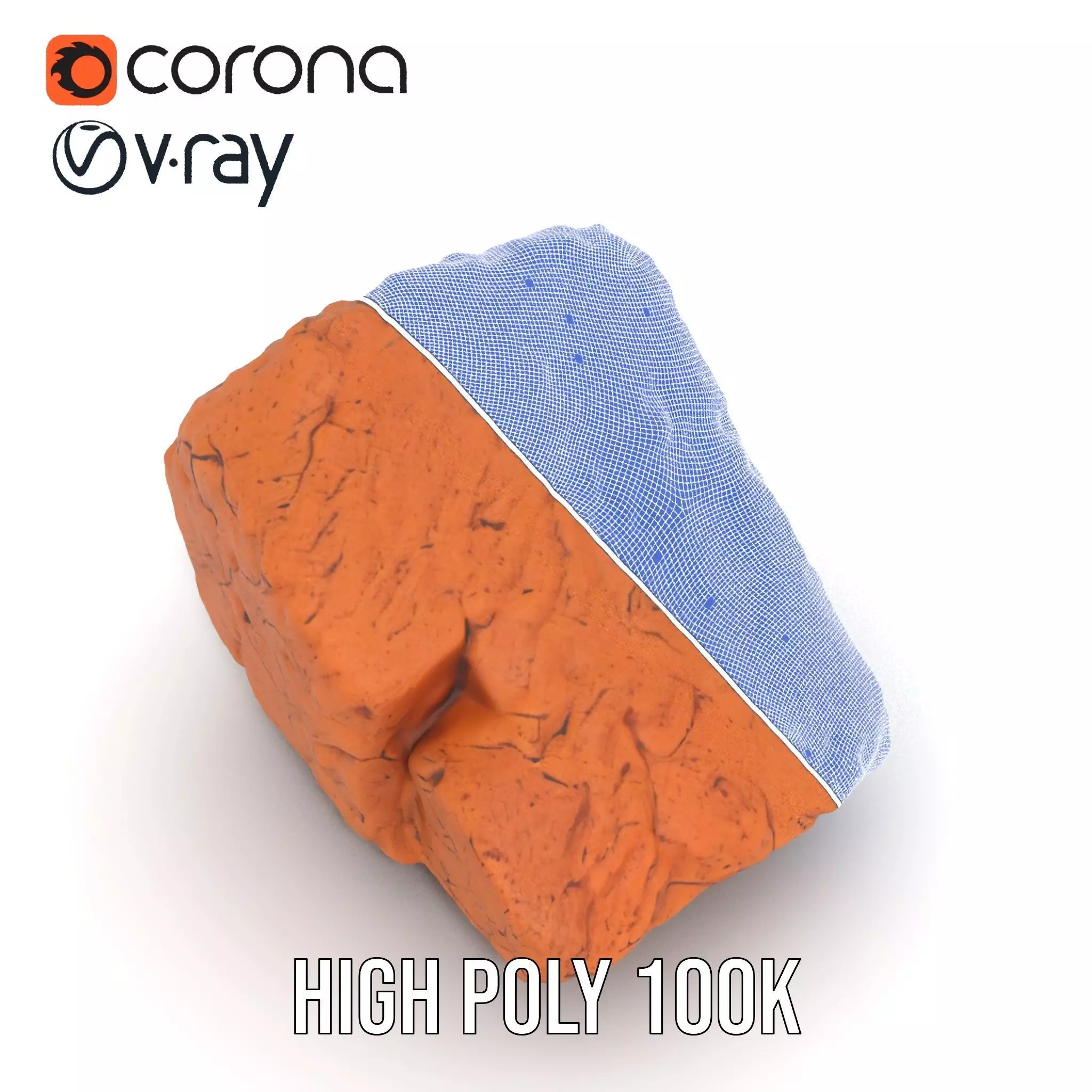 Rustic Clay Rock model pack Texture_32