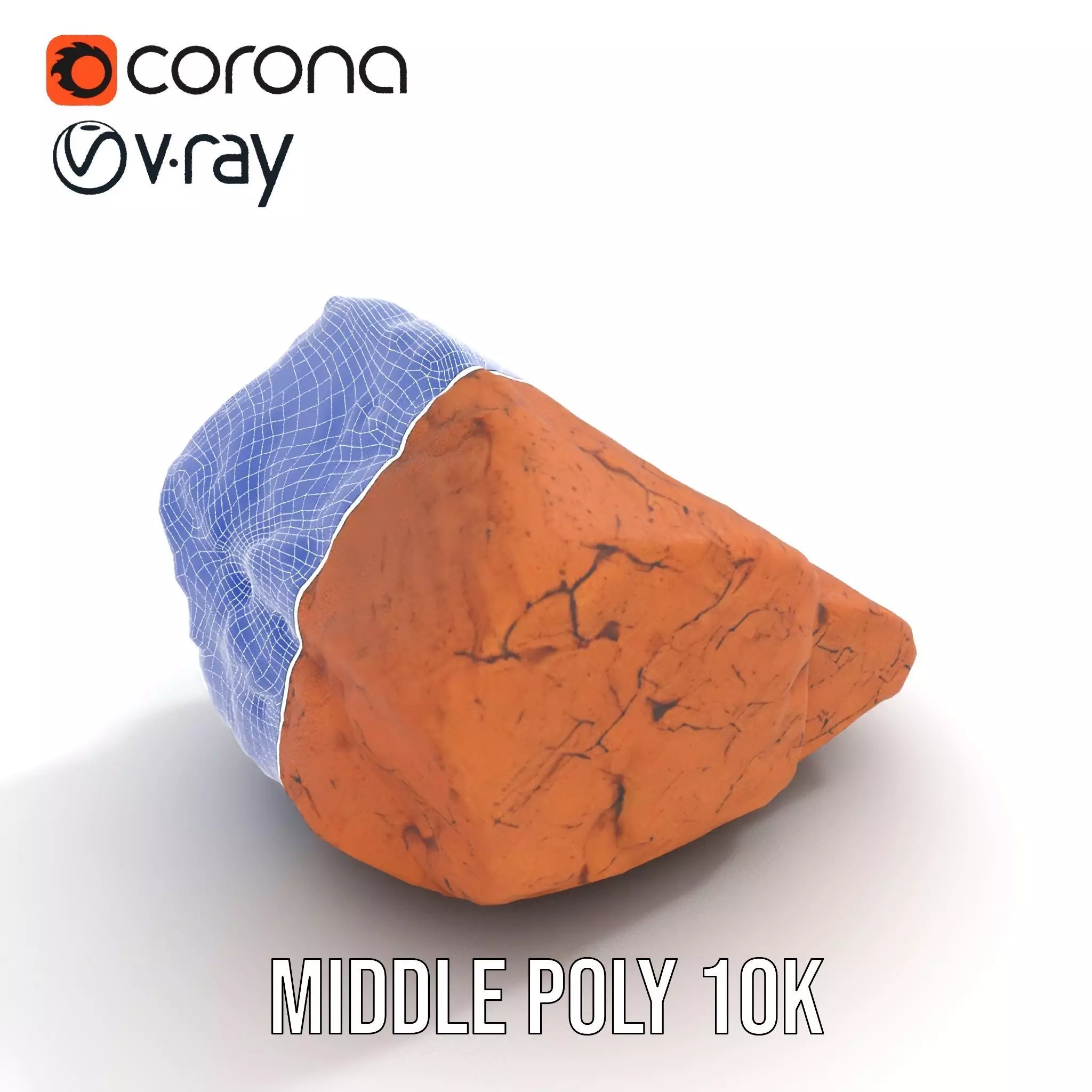 Rustic Clay Rock model pack Texture_29