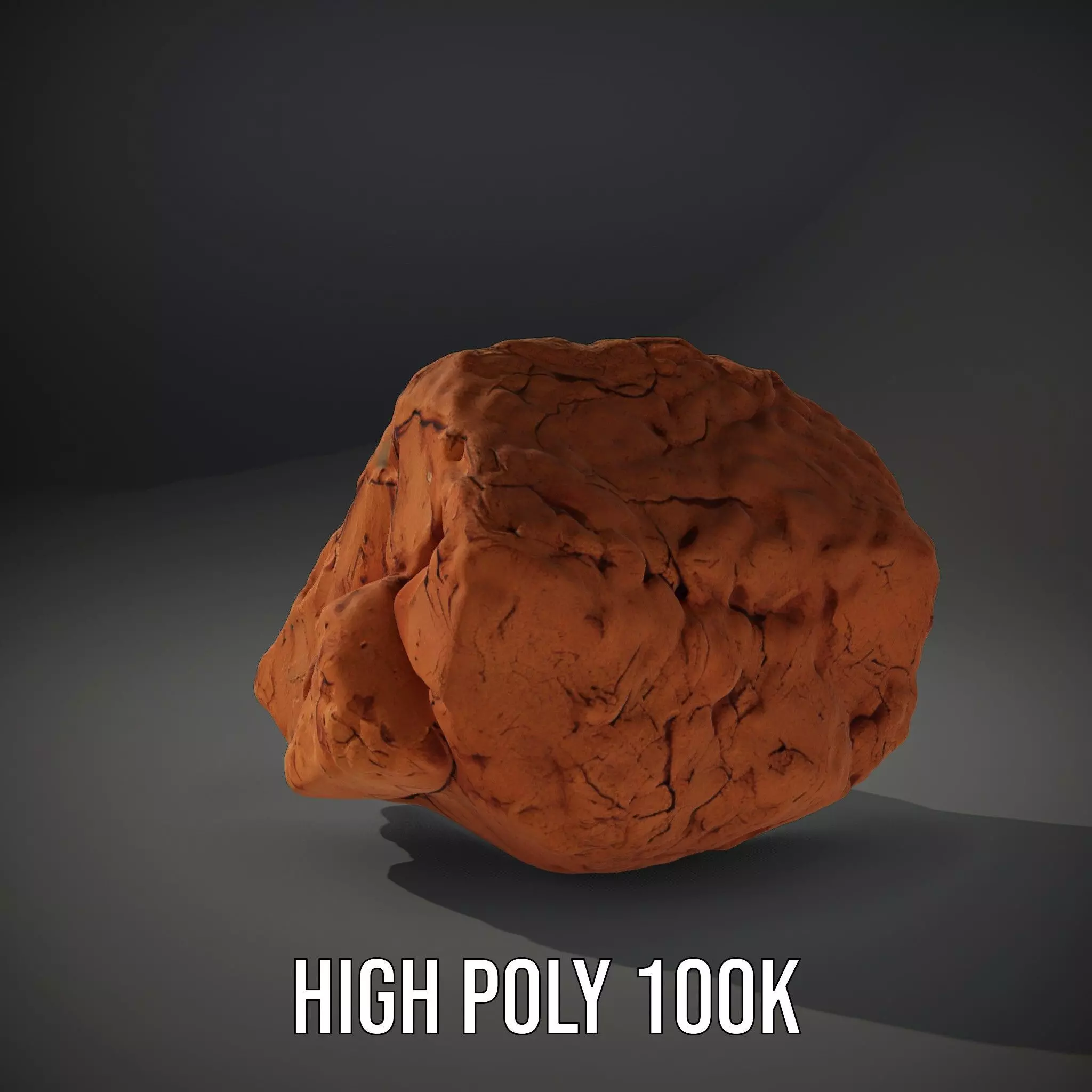 Rustic Clay Rock model pack Texture_8