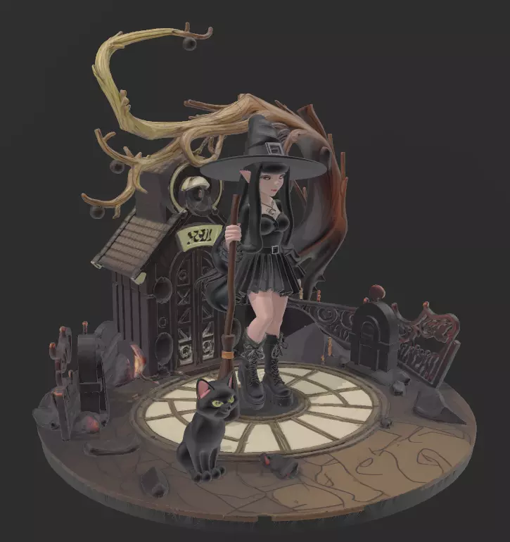 Teen Witch 3D print model_0