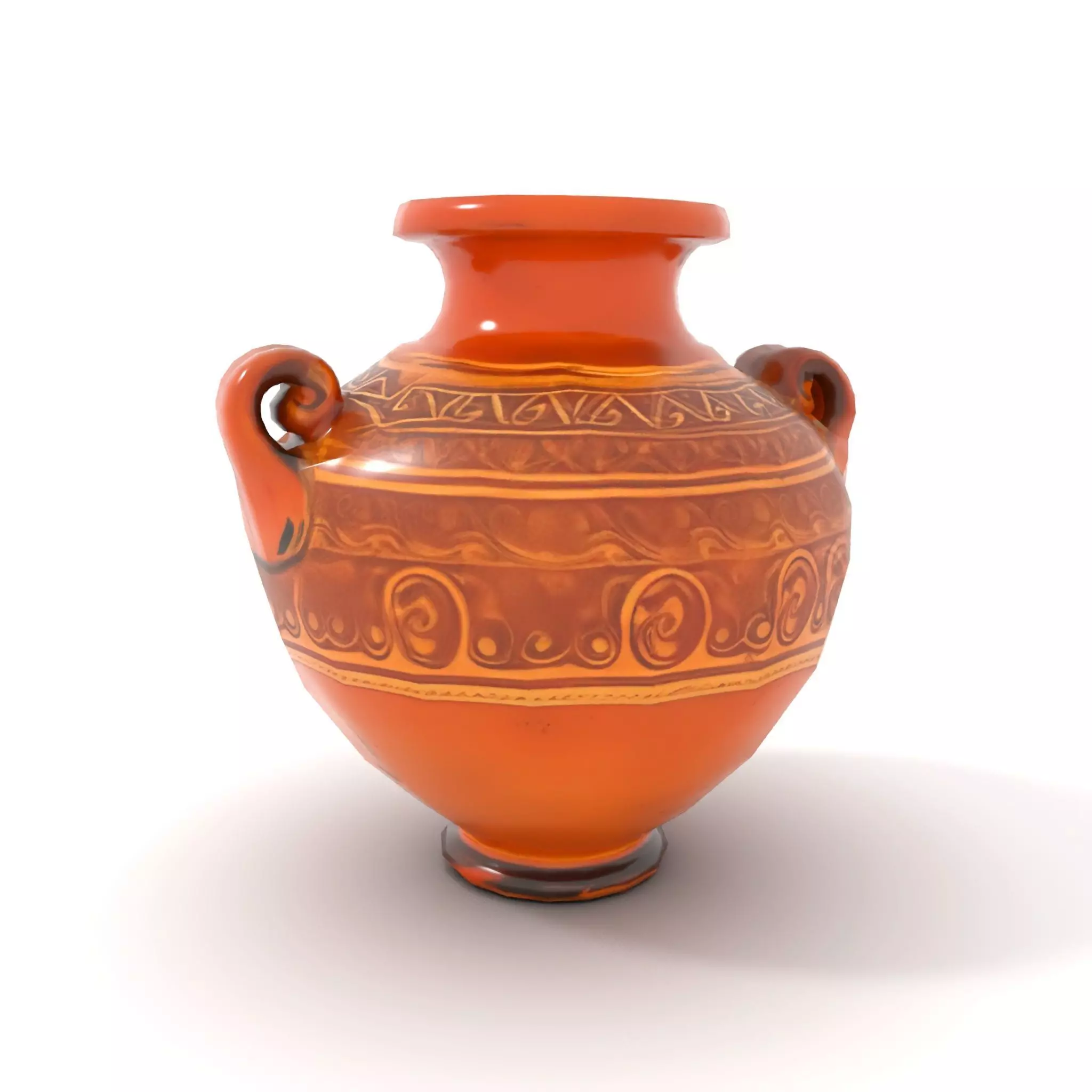 Elegant Terracotta Vase model pack Low-poly 3D model_17