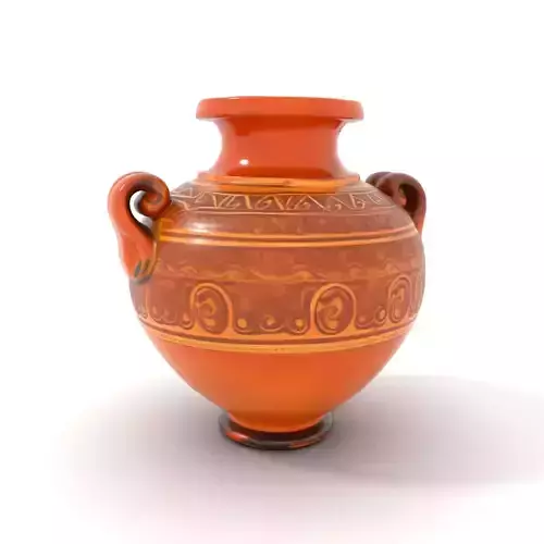 Elegant Terracotta Vase model pack