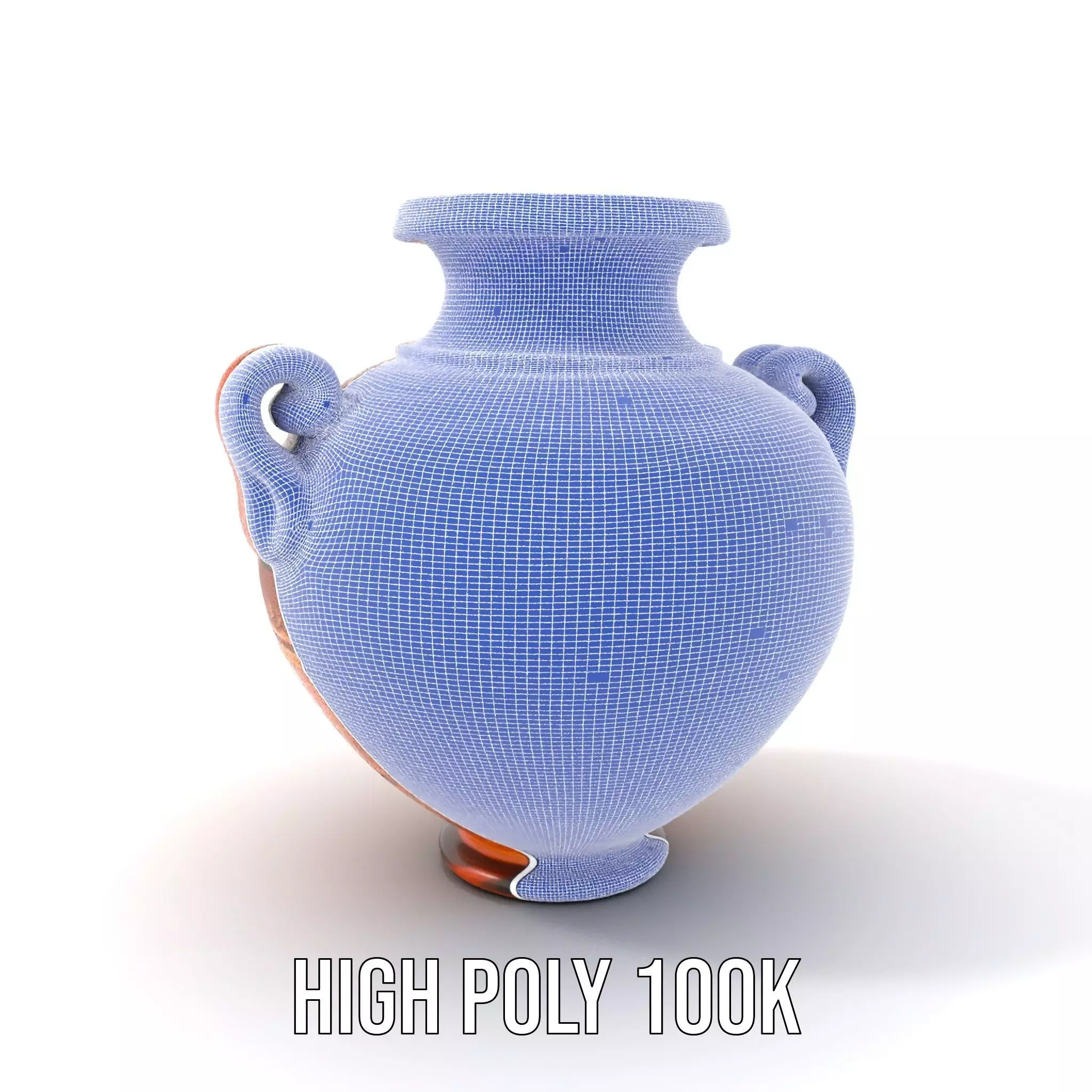 Elegant Terracotta Vase model pack Low-poly 3D model_4