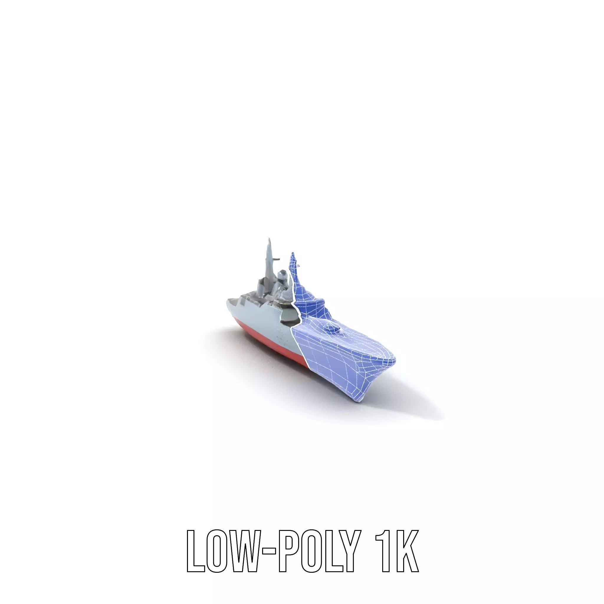 Modern Battleship Navy model pack Low-poly 3D model_28