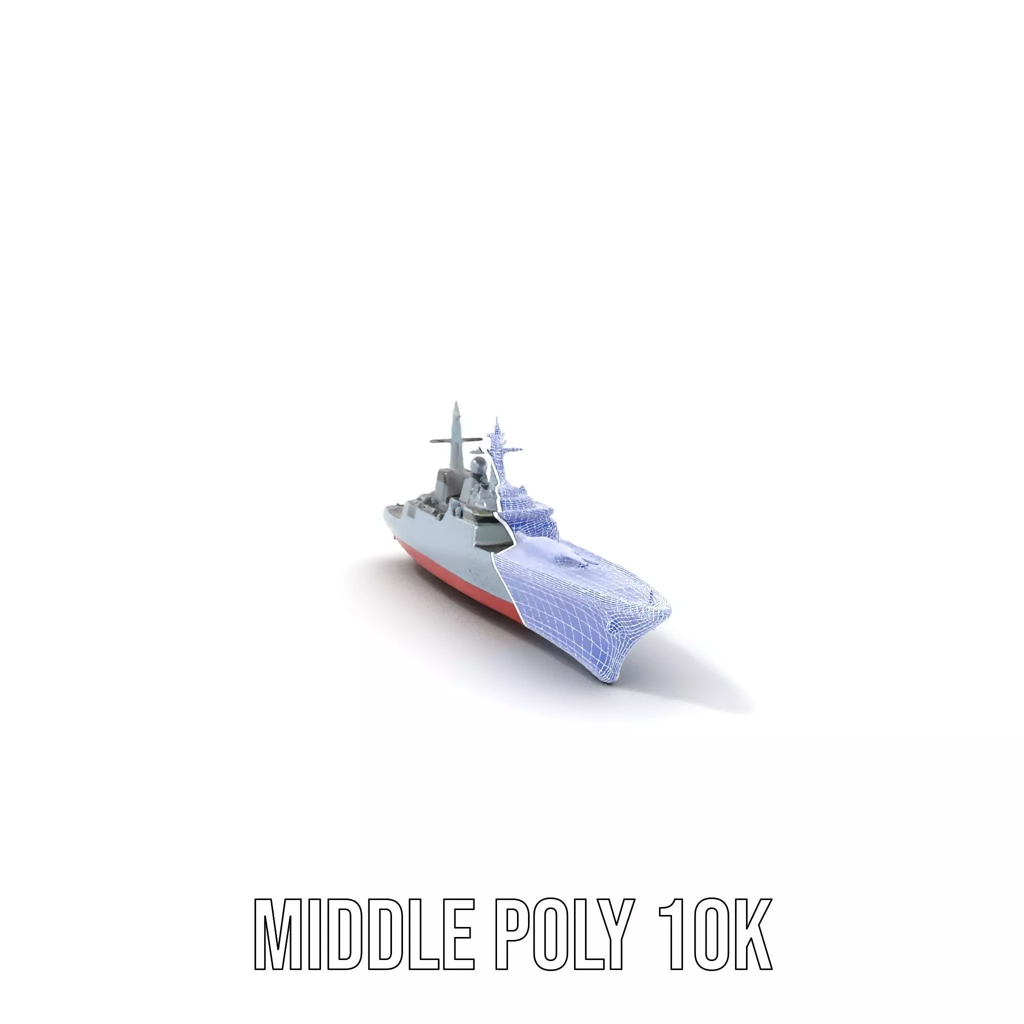Modern Battleship Navy model pack Low-poly 3D model_21