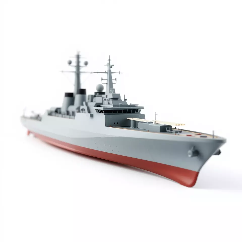 Modern Battleship Navy model pack Low-poly 3D model_2