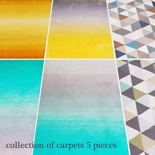 Carpet collection carpets pieces 3D model