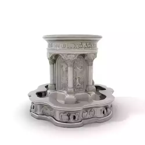 Ornate Marble Fountain model pack